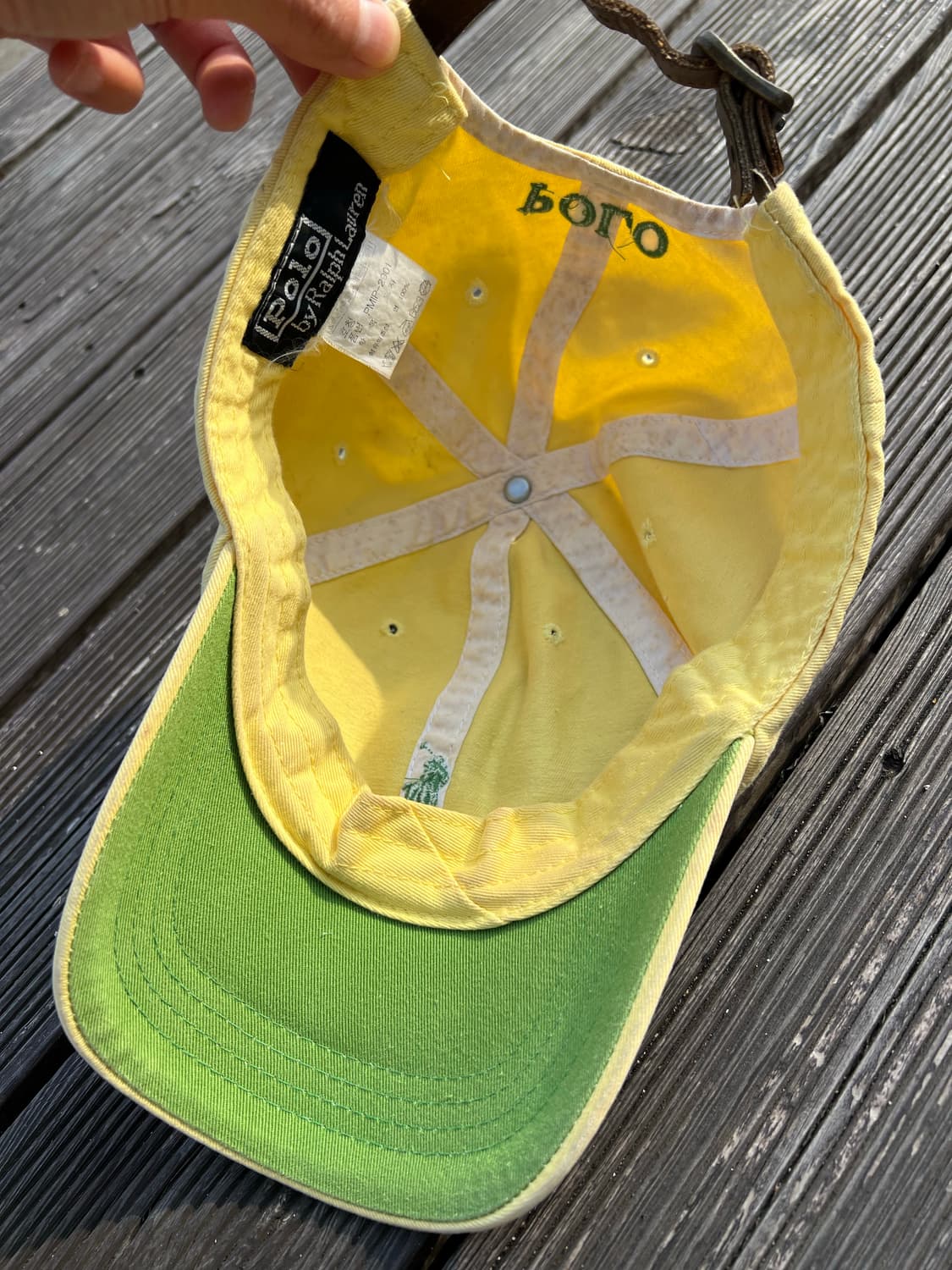 90s 폴로 랄프로렌 가죽스트랩 볼캡 상품이미지7