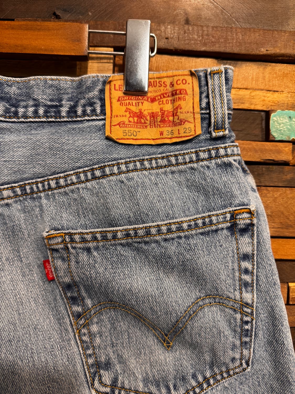 00s Levis 550 Relaxed Fit Denim Pants 상품이미지4