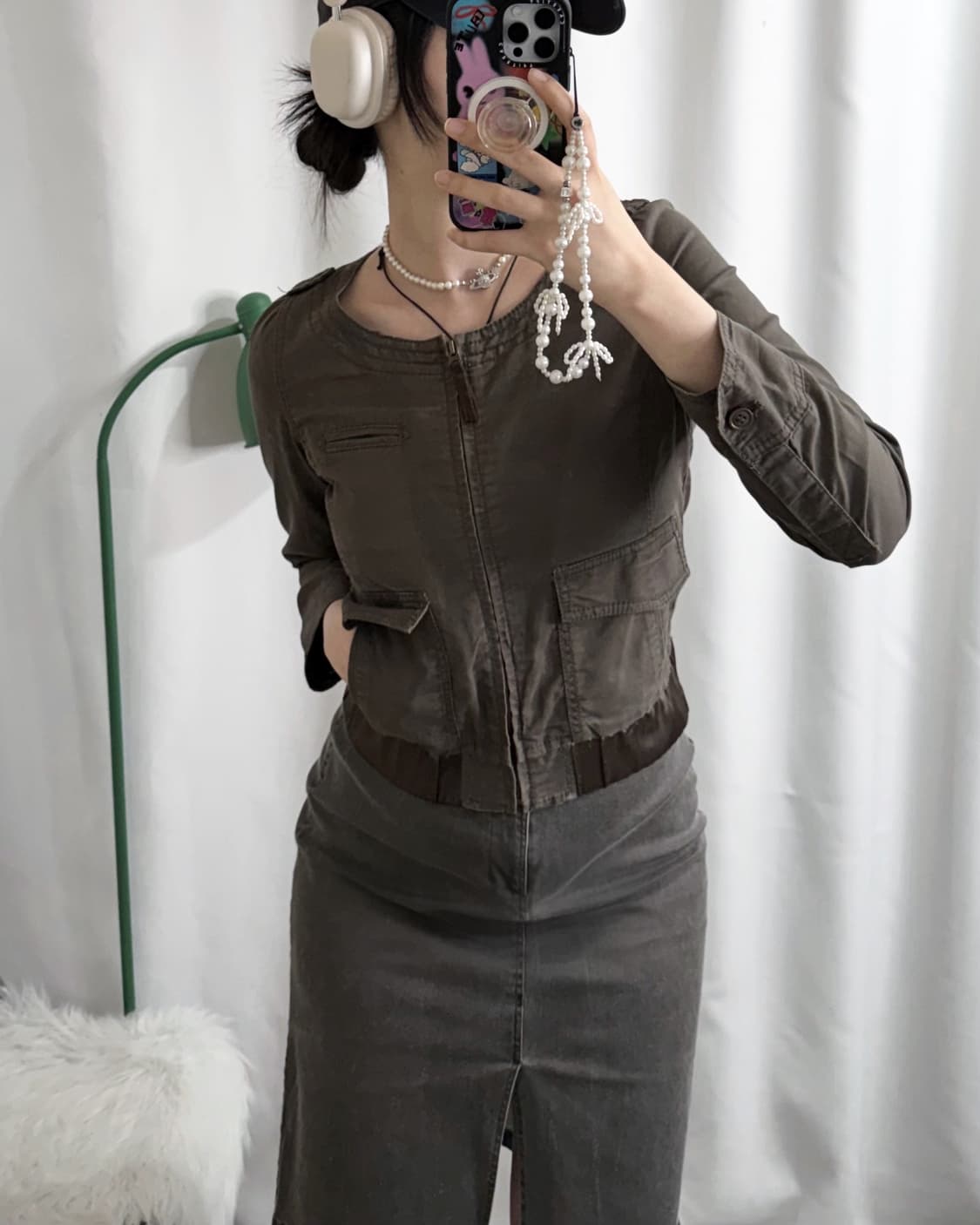 카키 & 민트 자켓 코디 세트 🍏 상품이미지8