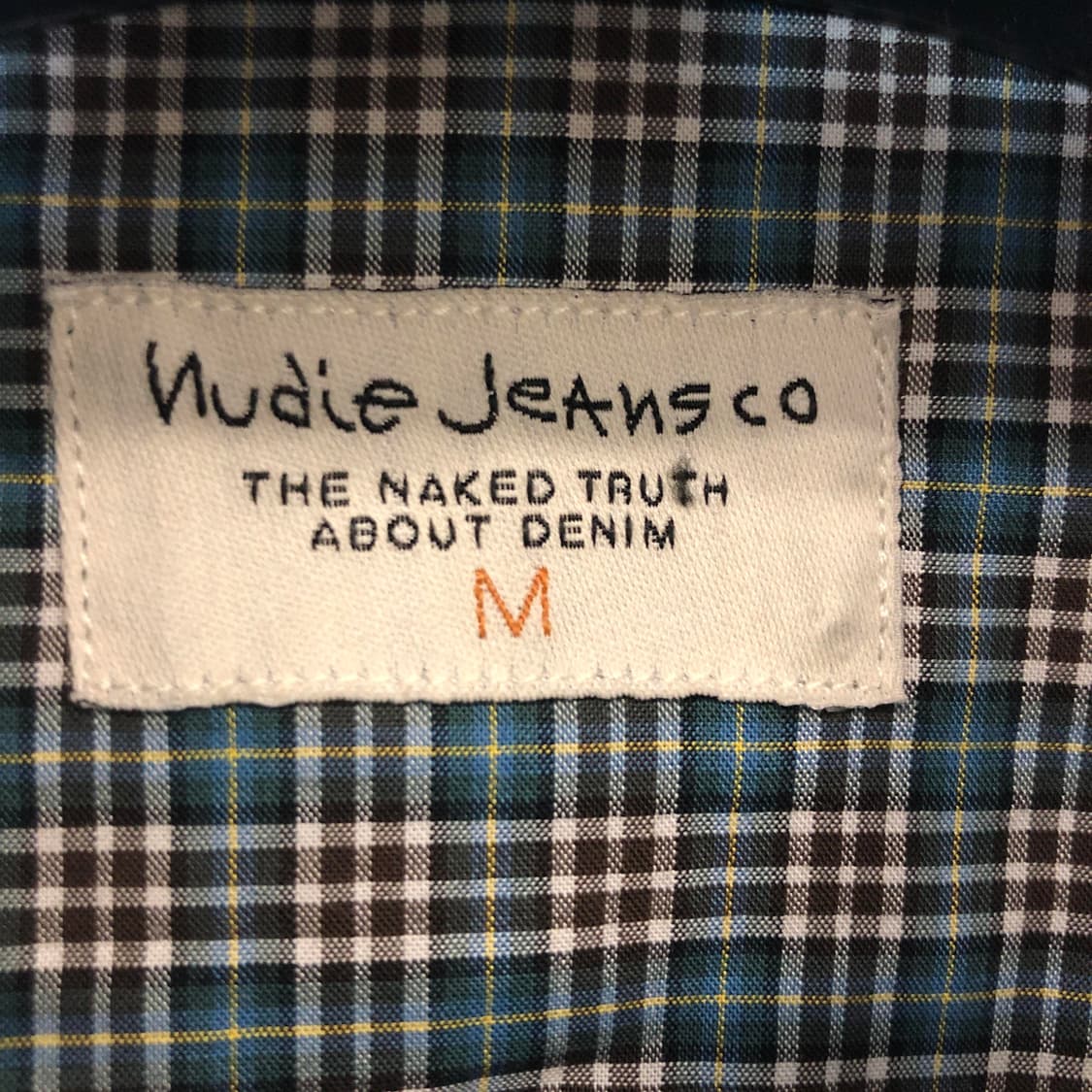 누디진 웨스턴 체크셔츠 M 스냅단추 상품이미지5