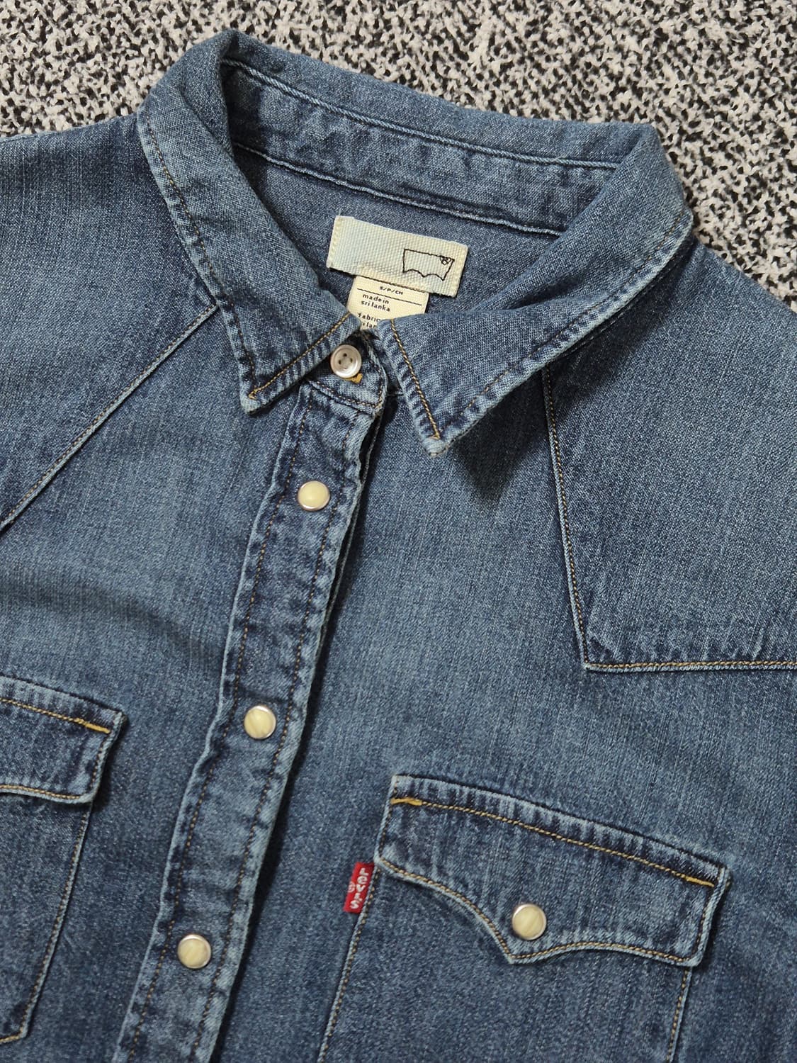 빈티지9. Levi's 리바이스 우먼스 웨스턴 데님 셔츠 상품이미지2