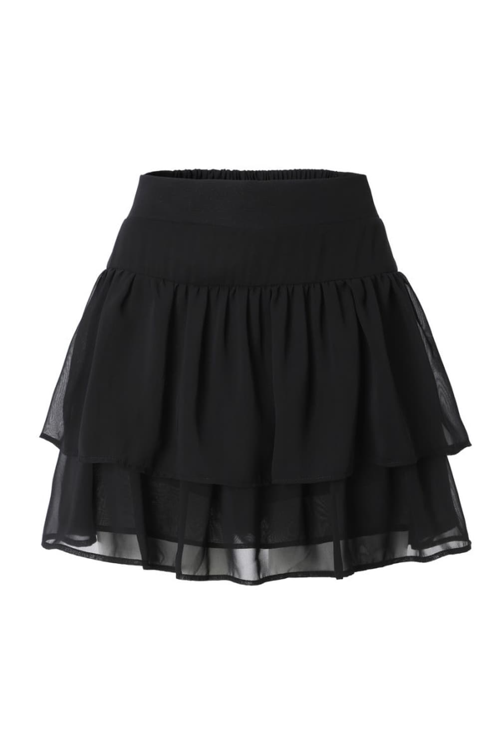 쓰리타임즈 노츠 레이어드 탑+스완 쉬폰 스커트 M 상품이미지3