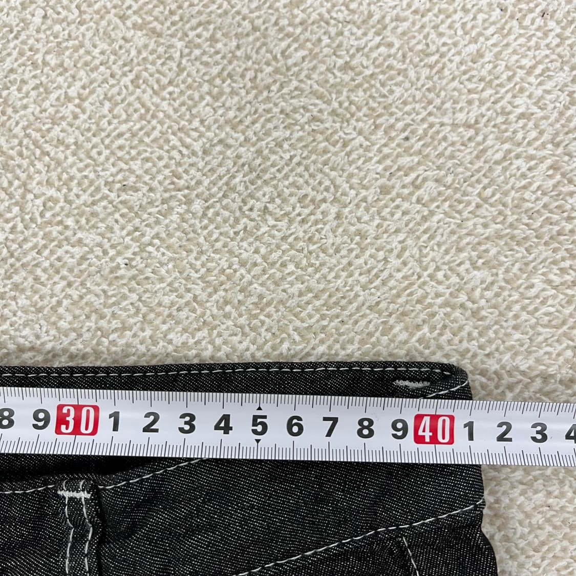 [2XL] 고급 와이드핏 흑청 데님 청바지 0116M1 상품이미지5