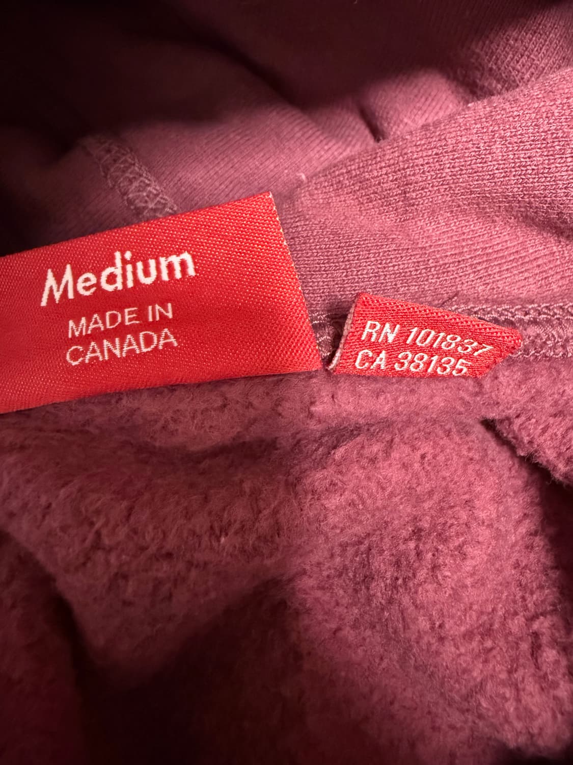 supreme 후드 버건디 상품이미지3