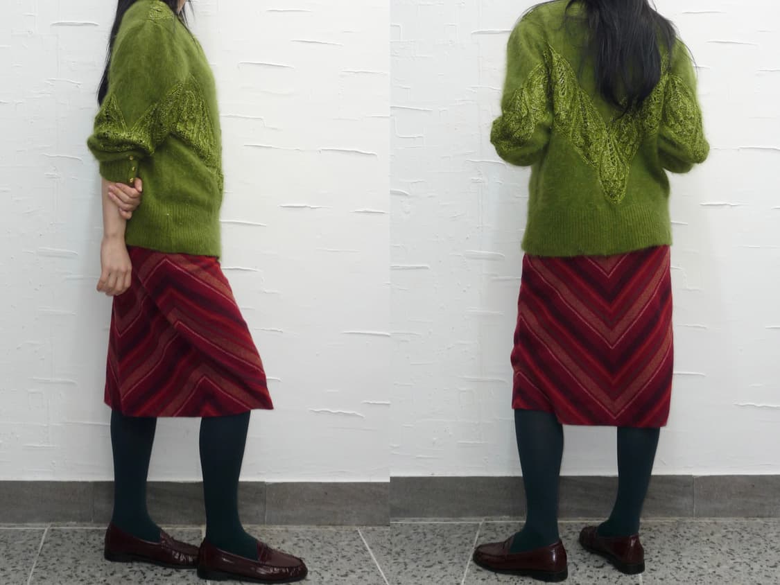 lime green cardigan 상품이미지3