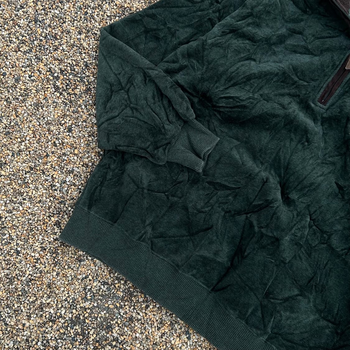 Kansai yamamoto 하프 집업 벨벳 그린 상품이미지3