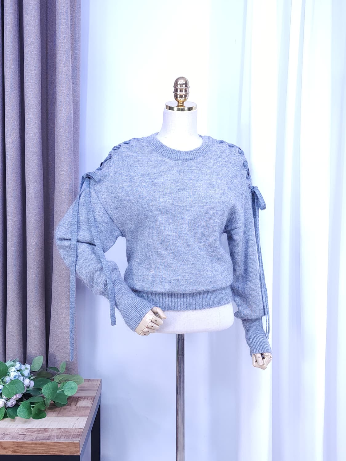 LE CIEL BLEU 아일렛 니트 상품이미지3