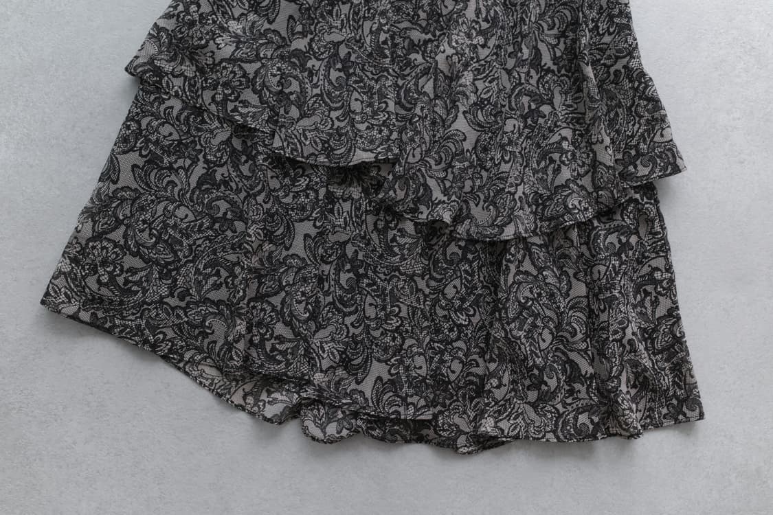 flower unbalanced skirt  상품이미지3