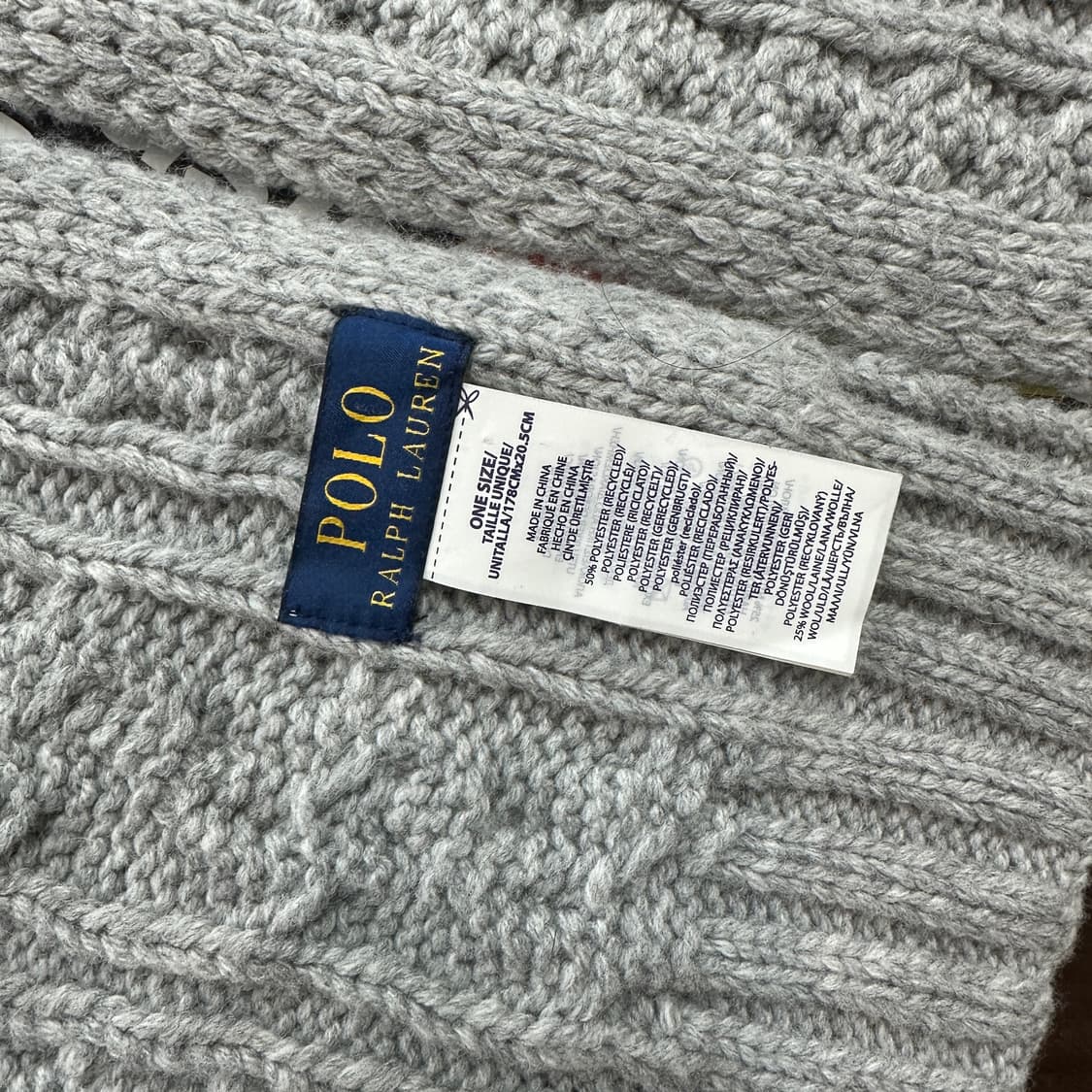 폴로 랄프로렌 폴로 베어 케이블 머플러 상품이미지5