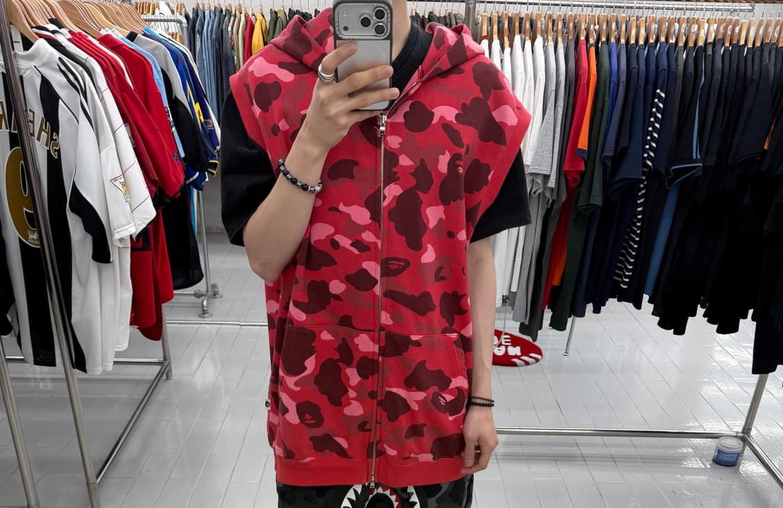 Bape 00s X 퍼렐 윌리엄스 후드집업 베스트 상품이미지8