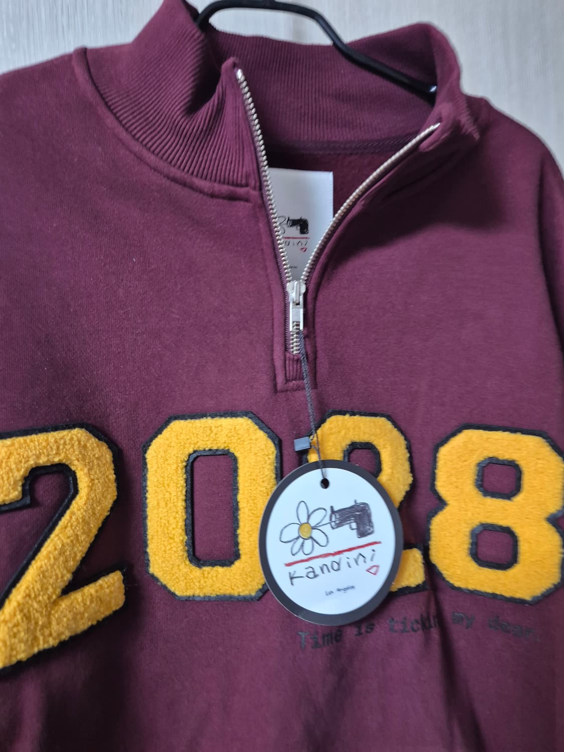 (새제품) 칸디니 골프웨어 반집업 맨투맨 상품이미지3