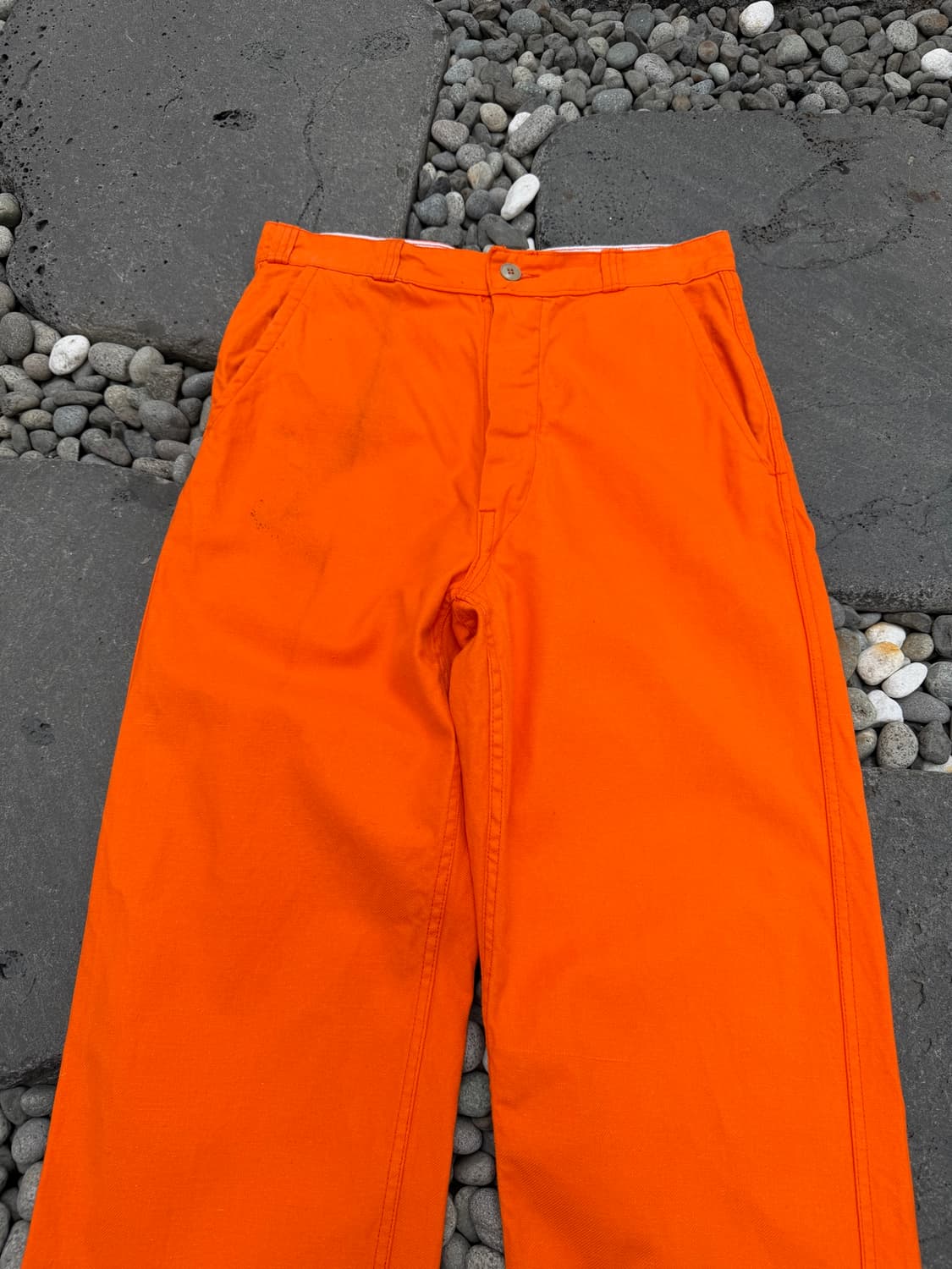 DEADSTOCK 70s MACOBER 데드스탁 오렌지 프렌치워크팬츠 상품이미지3
