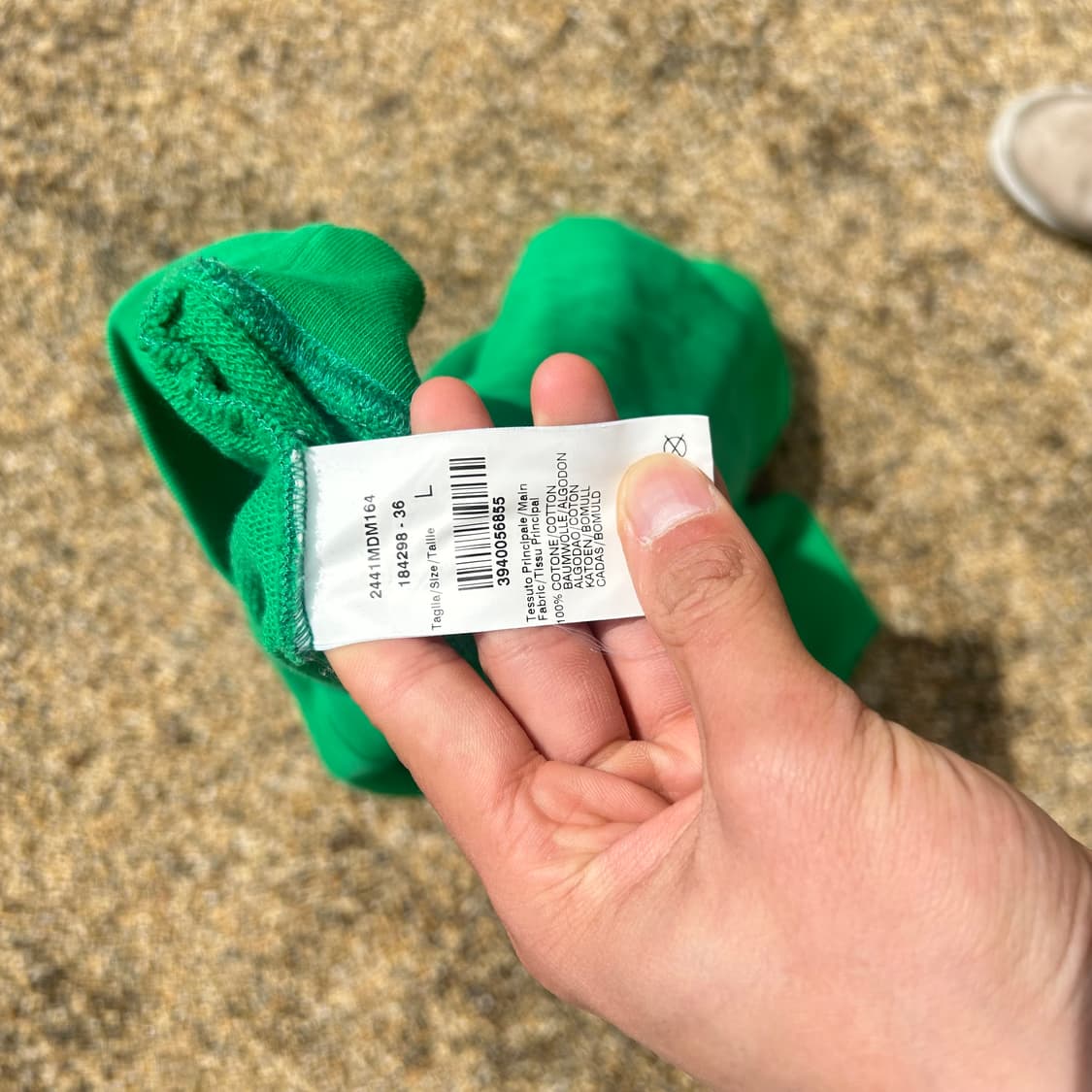 Msgm 그린 크롭 후드티 상품이미지5