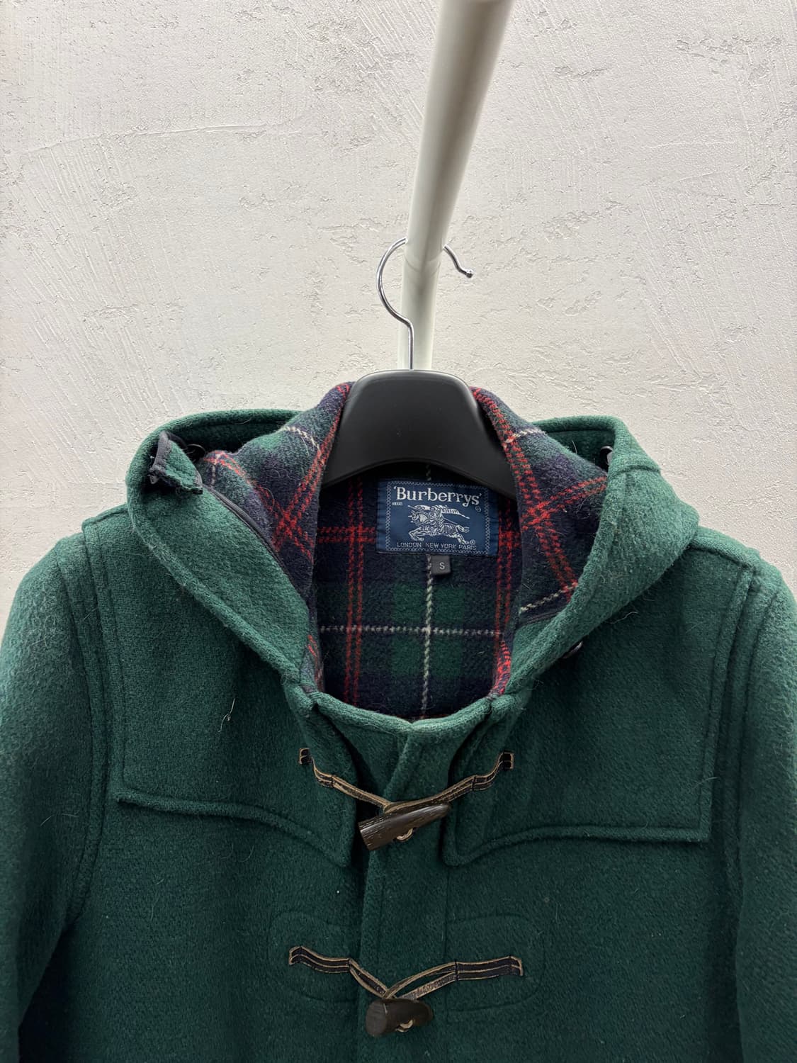 버버리 그린 더플코트 S 상품이미지3