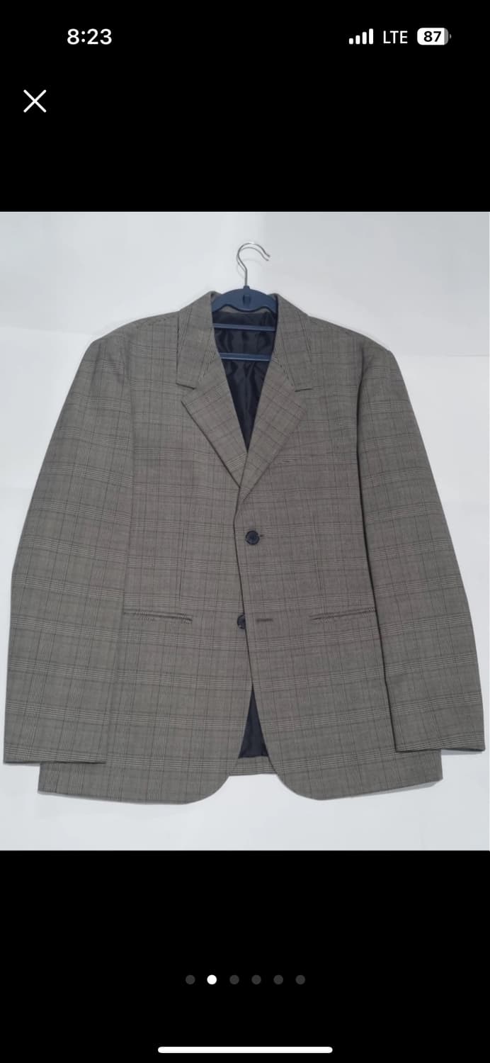 드로우핏 미니멀 체크 블레이저 상품이미지4