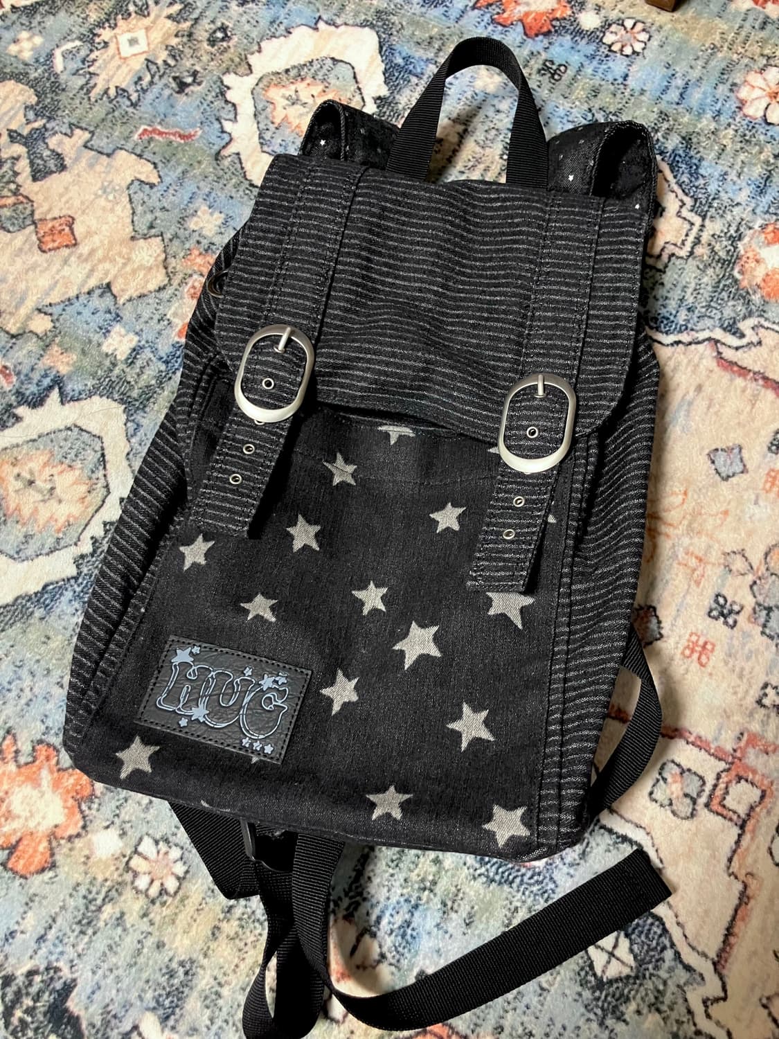 허그유어스킨 스타 백팩 블랙 상품이미지1