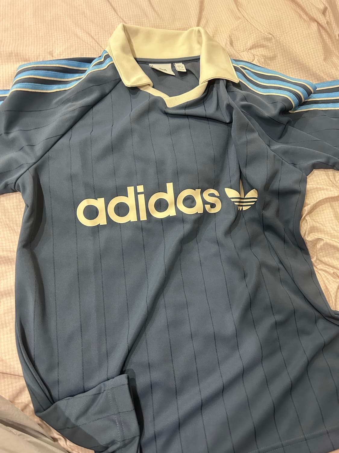 아디다스 핀 스트라이프 저지 블루 상품이미지1