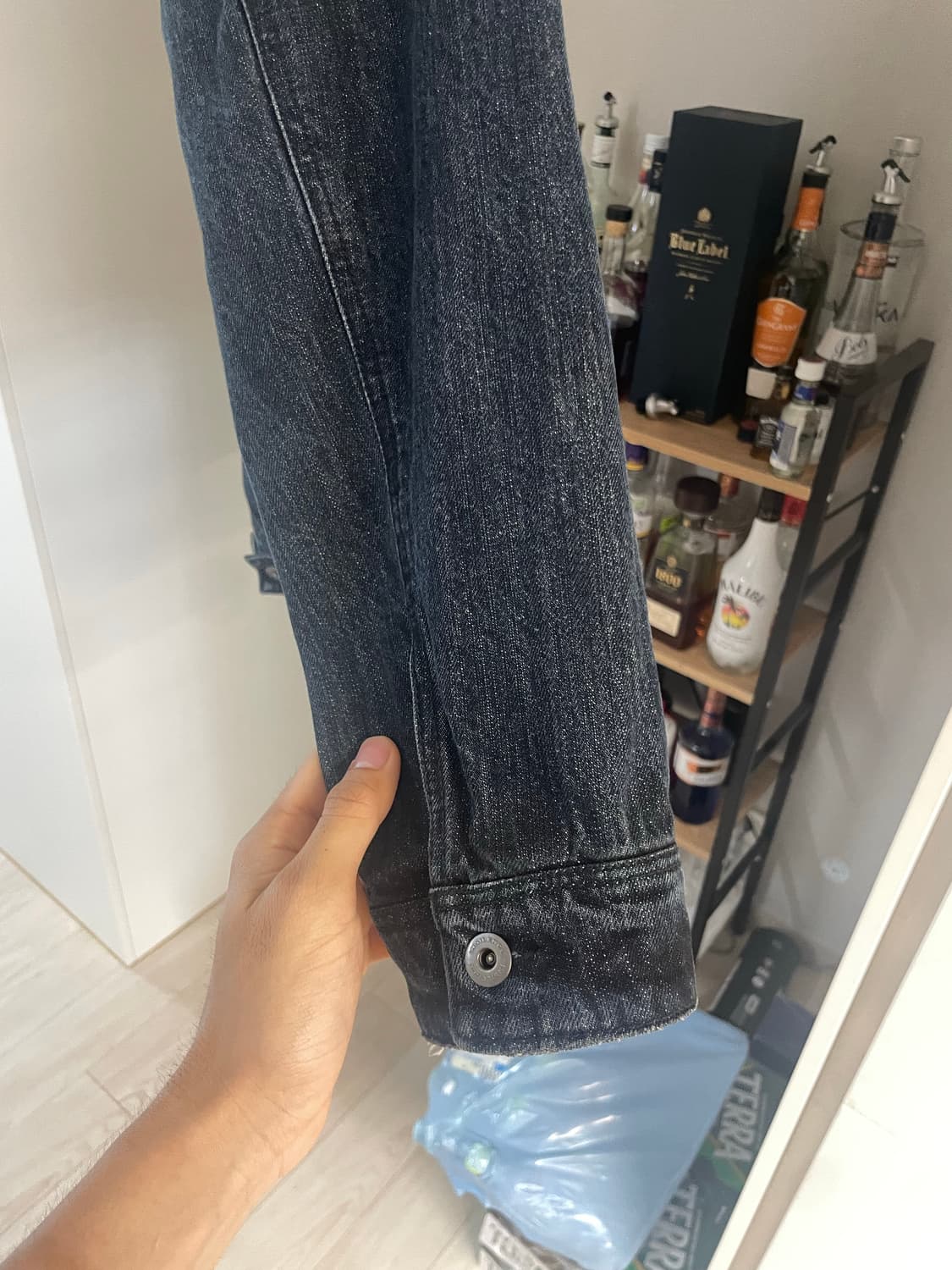 인사일런스 캣브러쉬 데님 자켓 L 상품이미지6