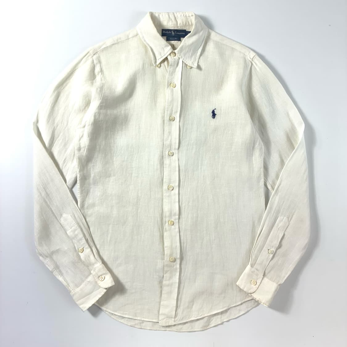 Polo  폴로 랄프로렌 자수 린넨 화이트 셔츠  상품이미지1