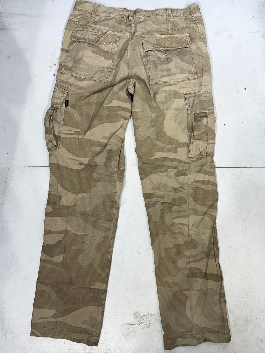 일본 빈티지 IGNIO 밀리터리 데저트 카모 와이드 카고 팬츠 군대 바지 상품이미지5