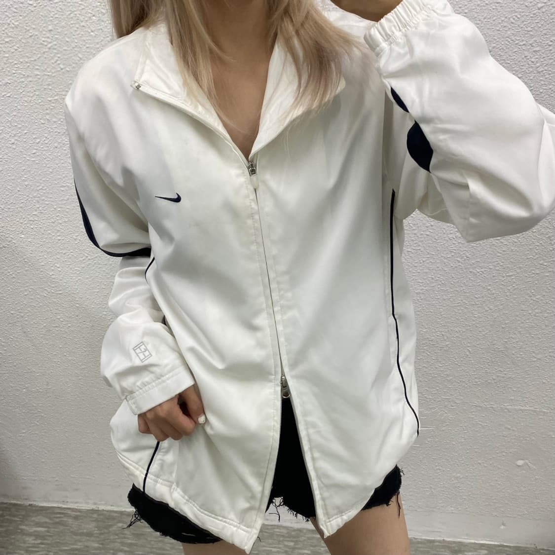 나이키 00's 데드스탁 화이트 바람막이 상품이미지1