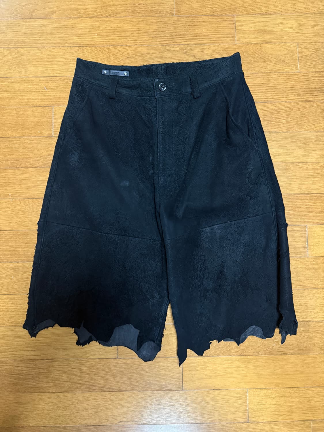 마인데님 쉽레더 쇼츠 상품이미지1