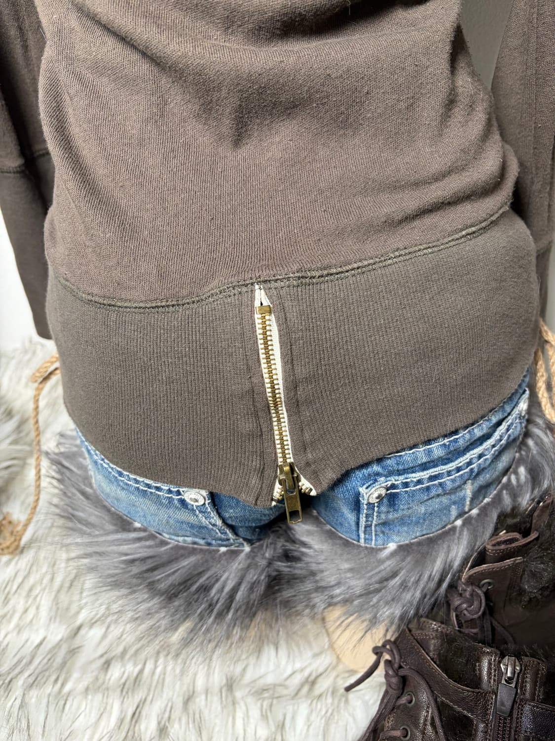 GARULA y2k 하이넥 후드집업 상품이미지5