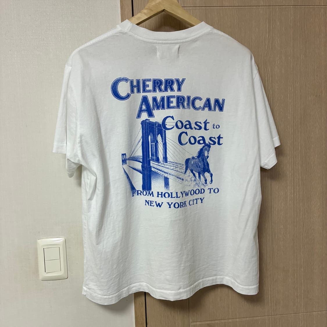 [M]cherry la 26시즌 티셔츠 화이트 상품이미지4