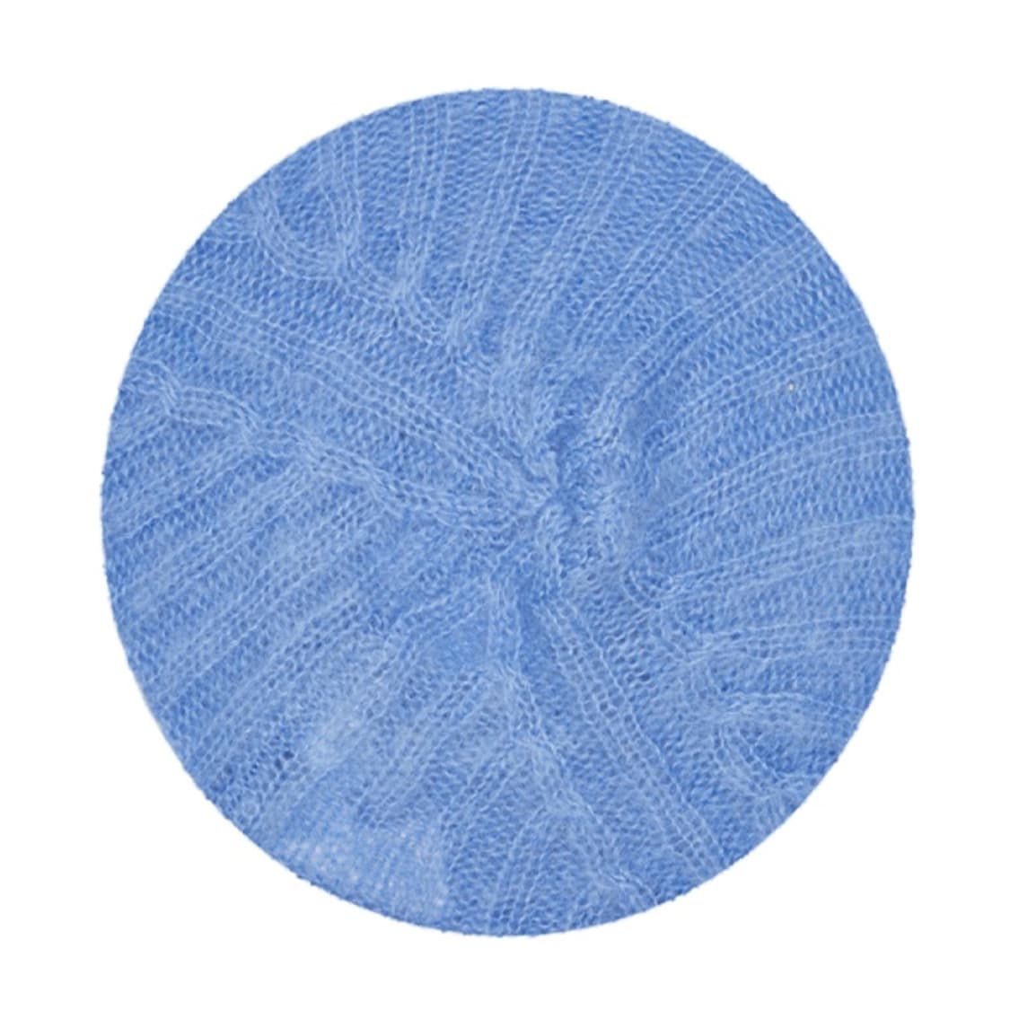 새상품 GANNI 가니 베레모 모헤어 비니 블루 컬러 상품이미지3