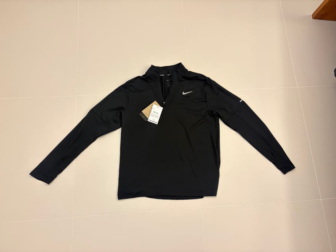 새상품 나이키 드라이핏 남성 런닝 반집업 긴팔-M 상품이미지1
