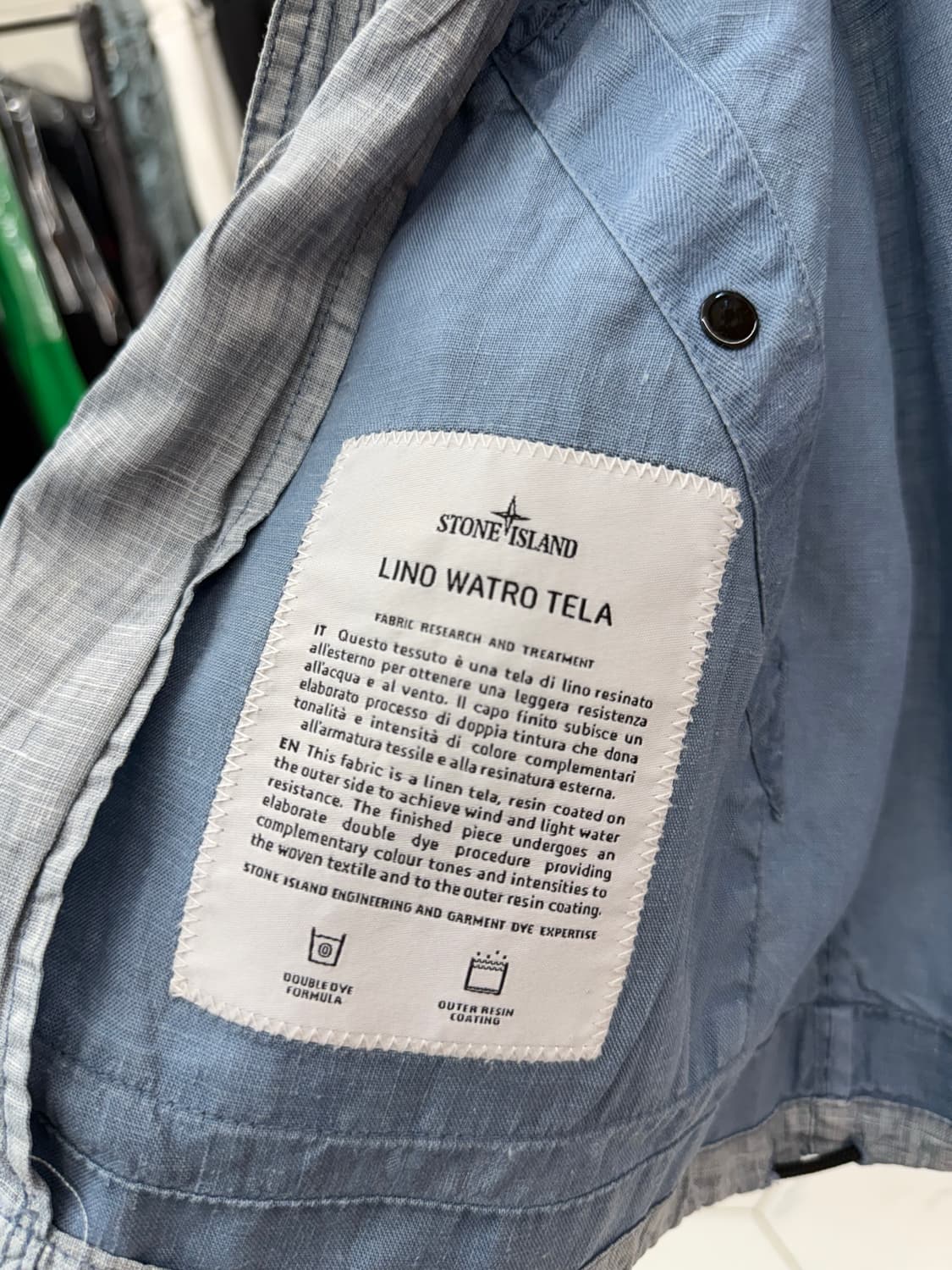 [S] 스톤아일랜드 린넨 와트로 후드 자켓 상품이미지5