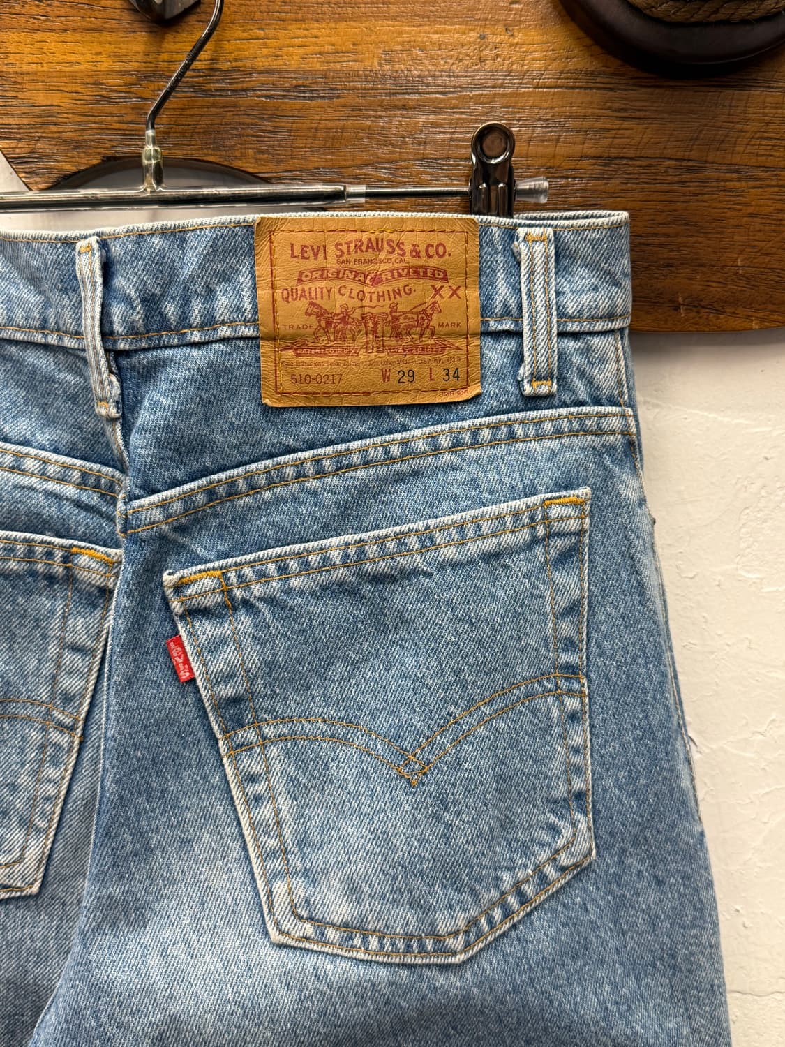 90s USA Levi's 510 Slim Straight Denim P 상품이미지3