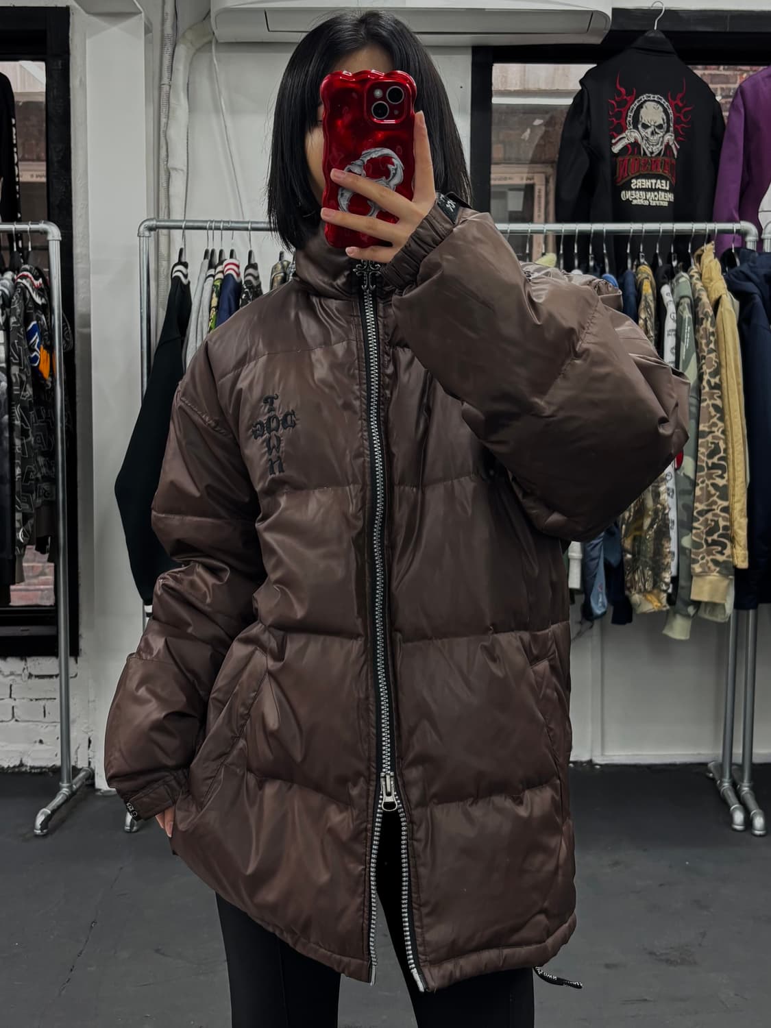 도그타운 브라운 투웨이 패딩 상품이미지2