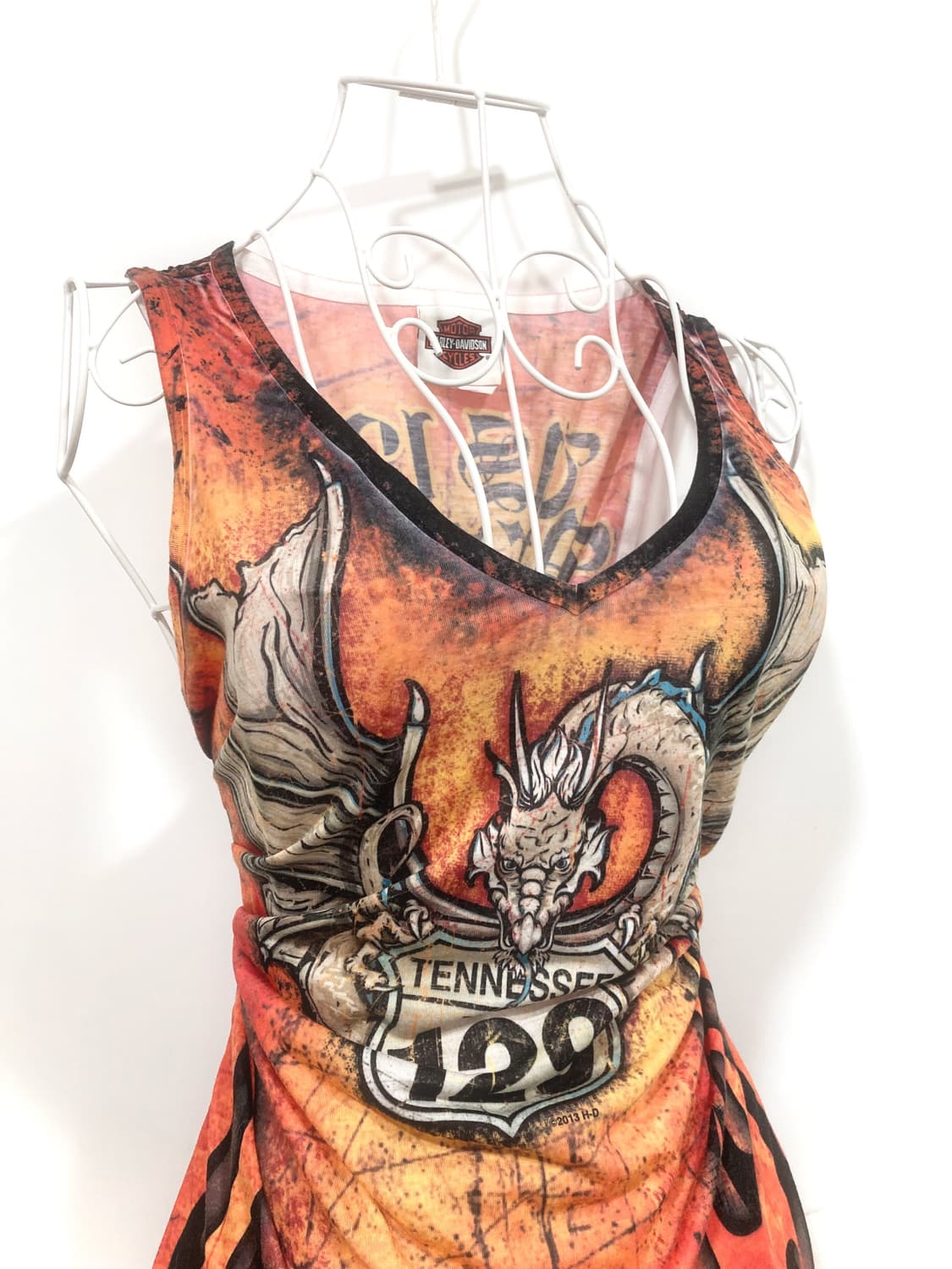 Harley-Davidson dragon sleeveless 상품이미지2