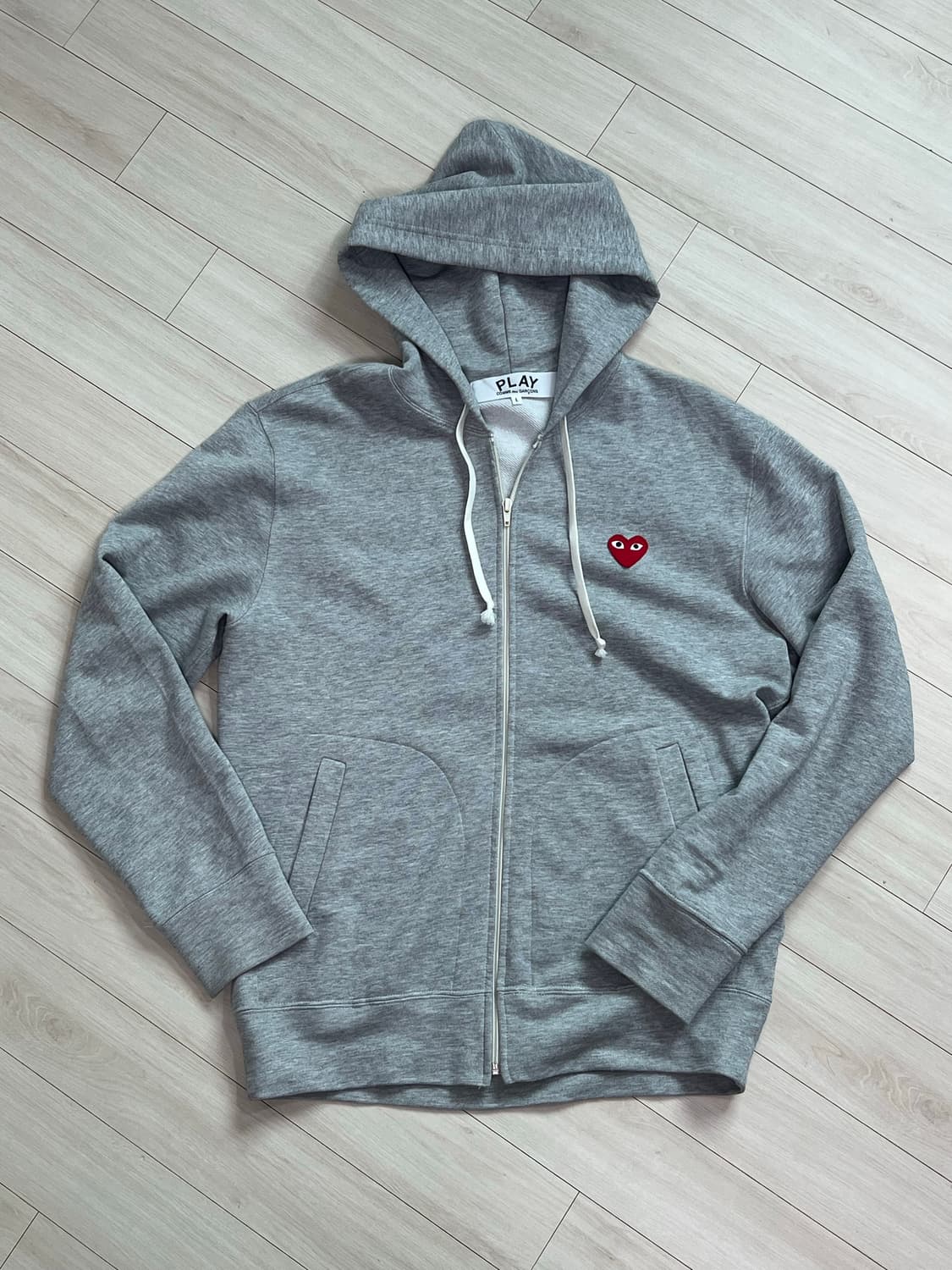 꼼데가르송 후드집업 L 상품이미지3