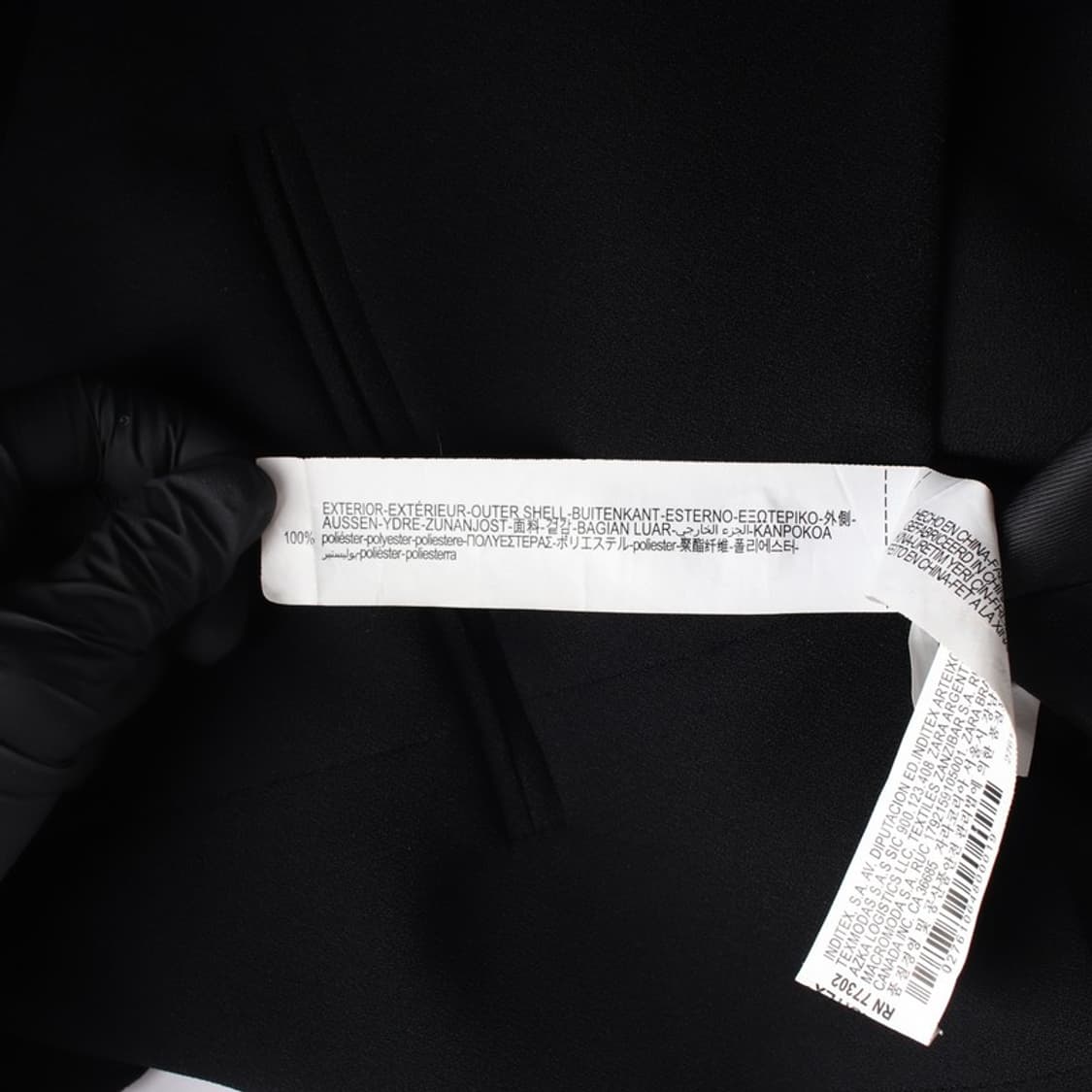 ZARA 블랙 브이넥 크롭 반팔 블레이저 XS 상품이미지6