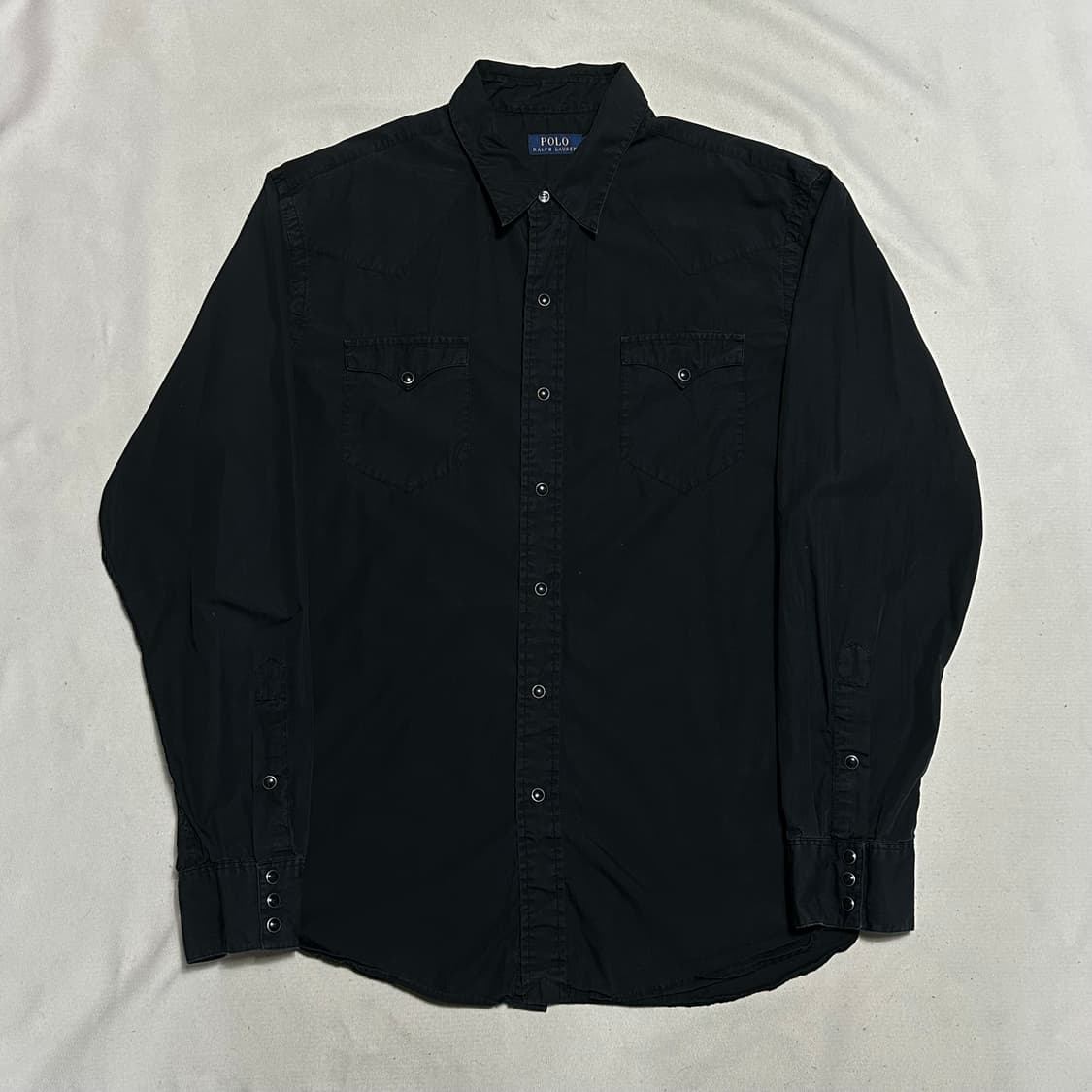 XL 폴로랄프로렌 더블포켓 블랙 웨스턴 셔츠 상품이미지2