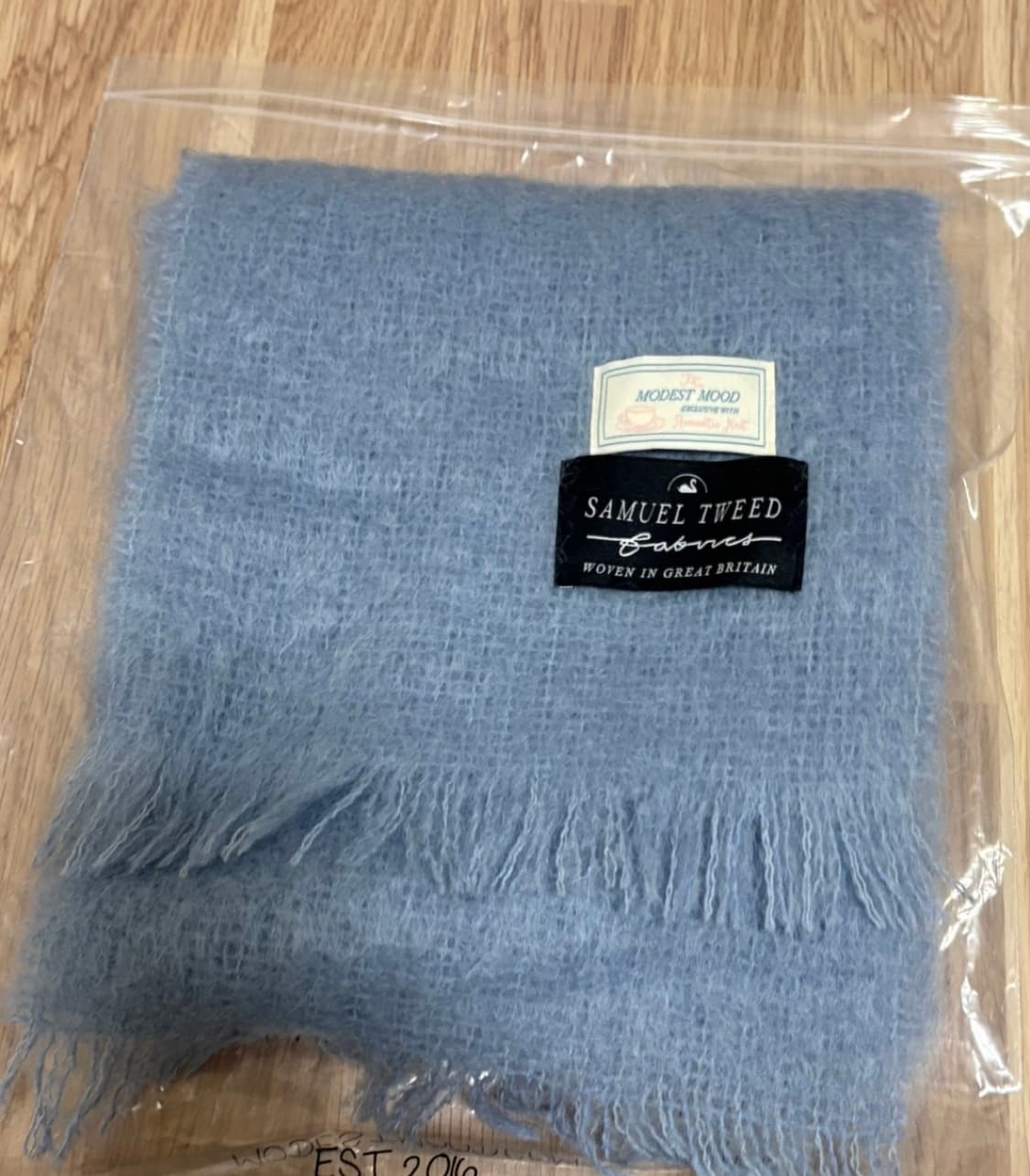 모데스트무드 로얄 블루 목도리 상품이미지3