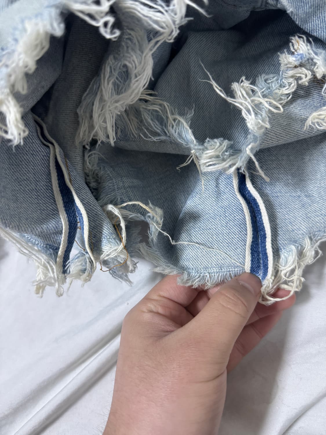 80s usa 리바이스 501 66 후기 셀비지 데님 쇼츠 상품이미지8