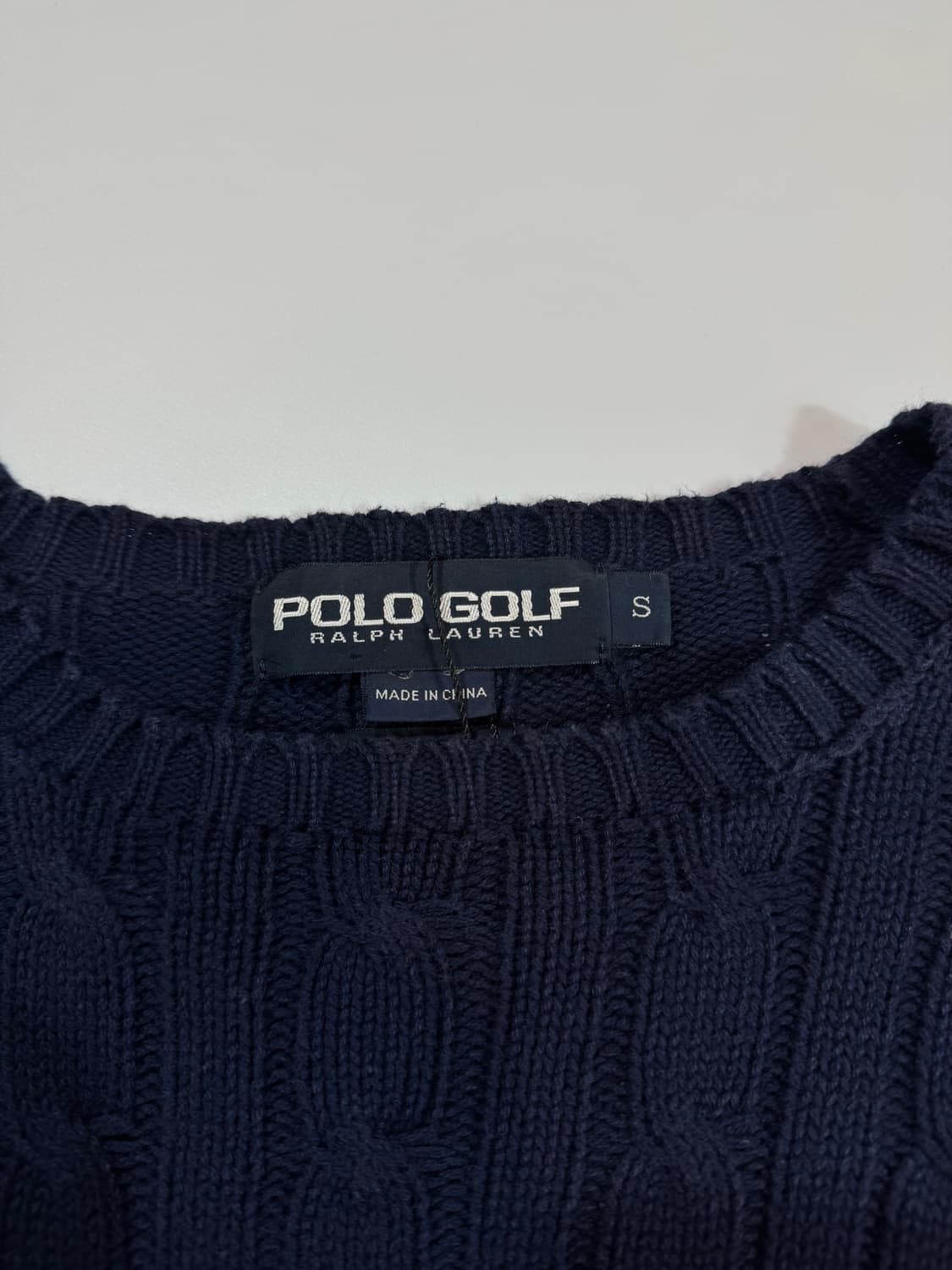 폴로 골프 네이비 꽤배기 니트 상품이미지3