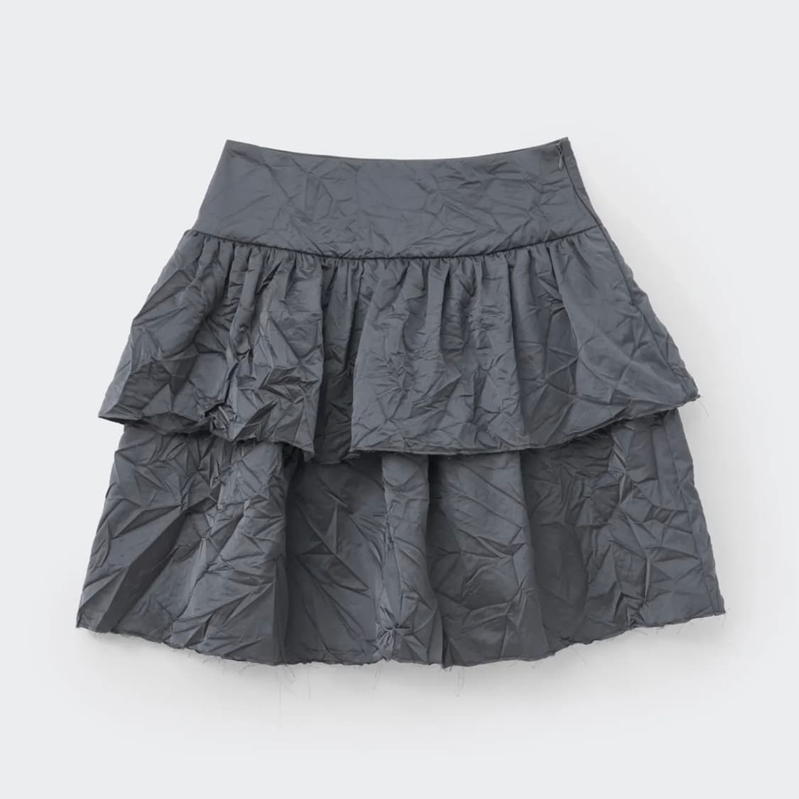 코스모스 WRINKLED TIERED SKIRT 다크그레이 M 상품이미지1