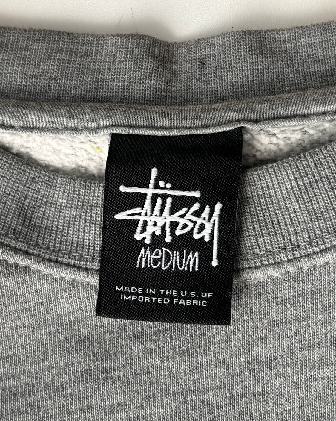 Stussy 스투시 빅스탁로고 그레이 맨투맨 상품이미지6