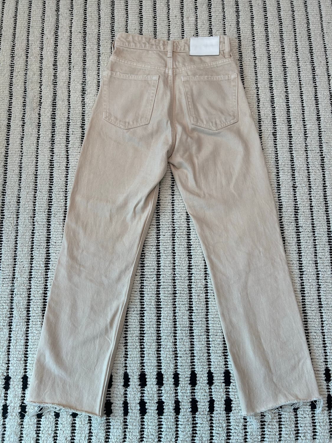 Zara 여성 크림 코튼 팬츠 상품이미지2