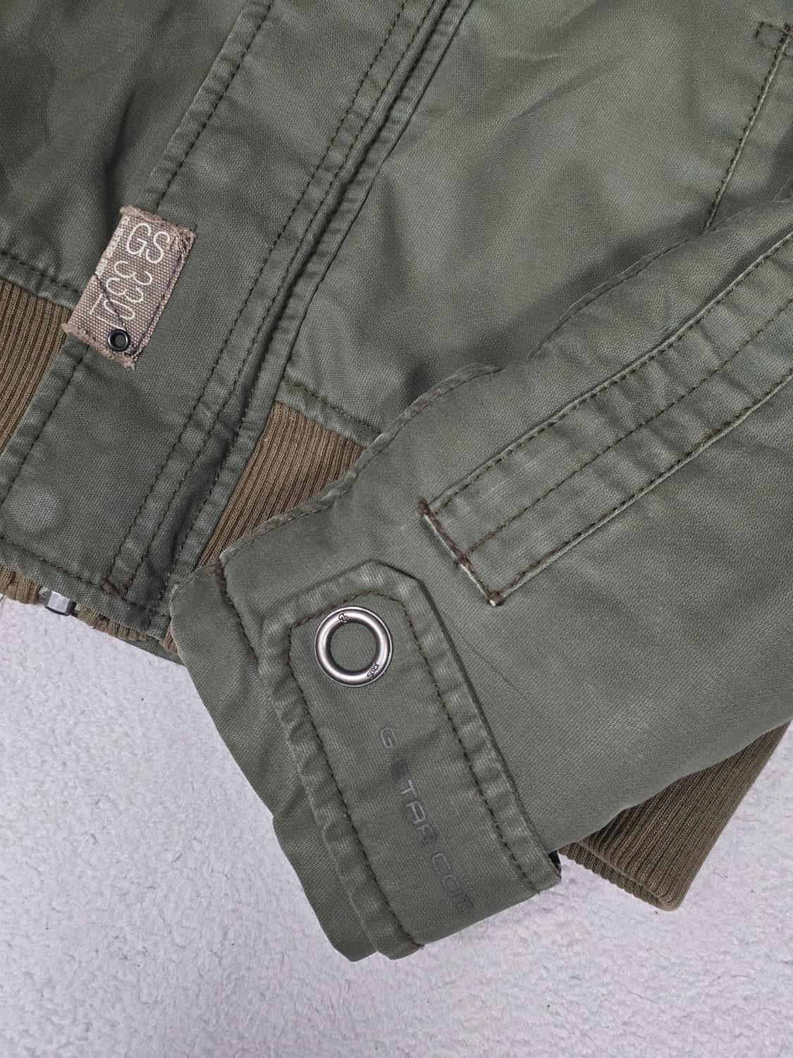 G-STAR RAW 지스타로우 카키색 후드 봄버 자켓 S 상품이미지6