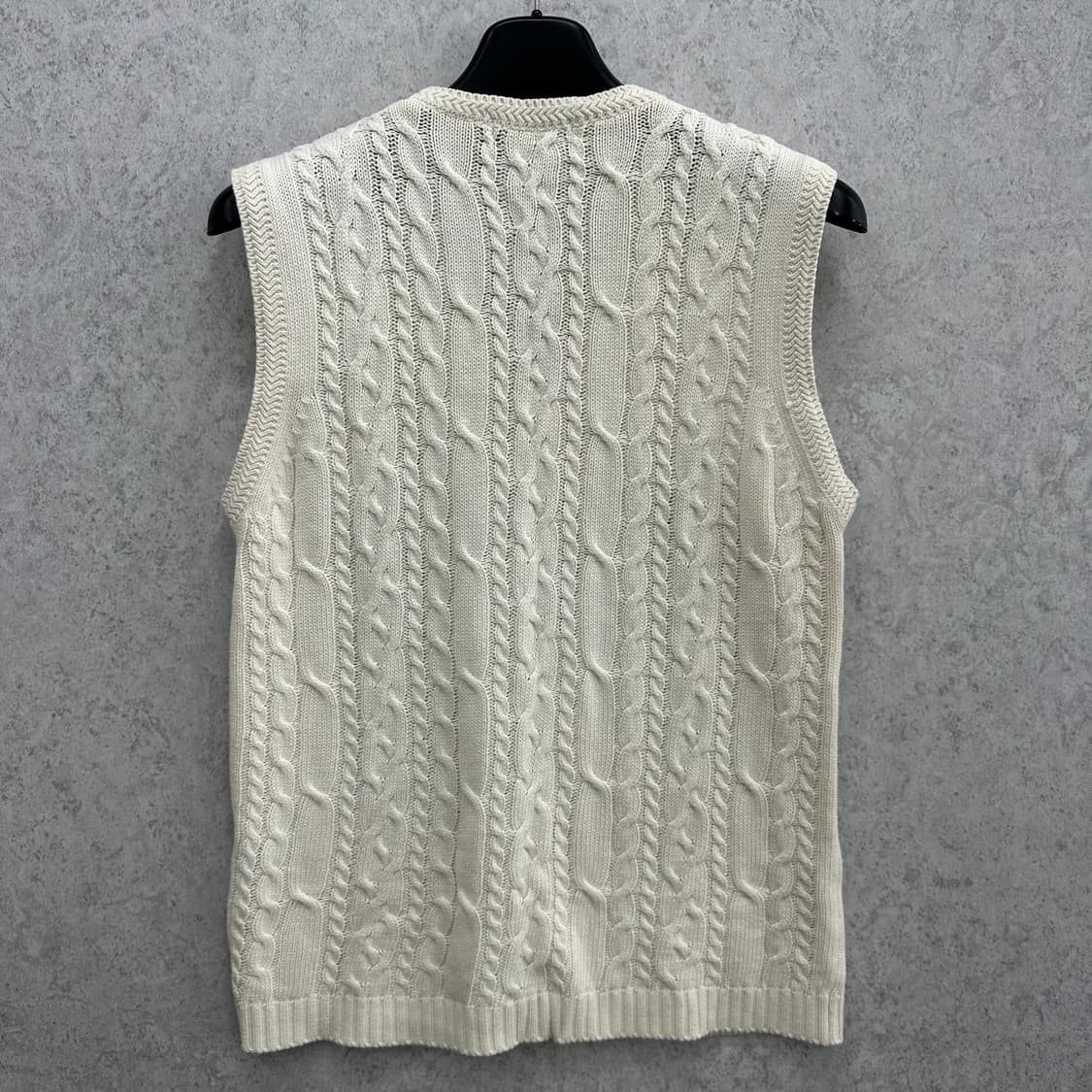 95 폴로 랄프로렌 남자 꽈배기 니트 조끼 베스트 상품이미지2