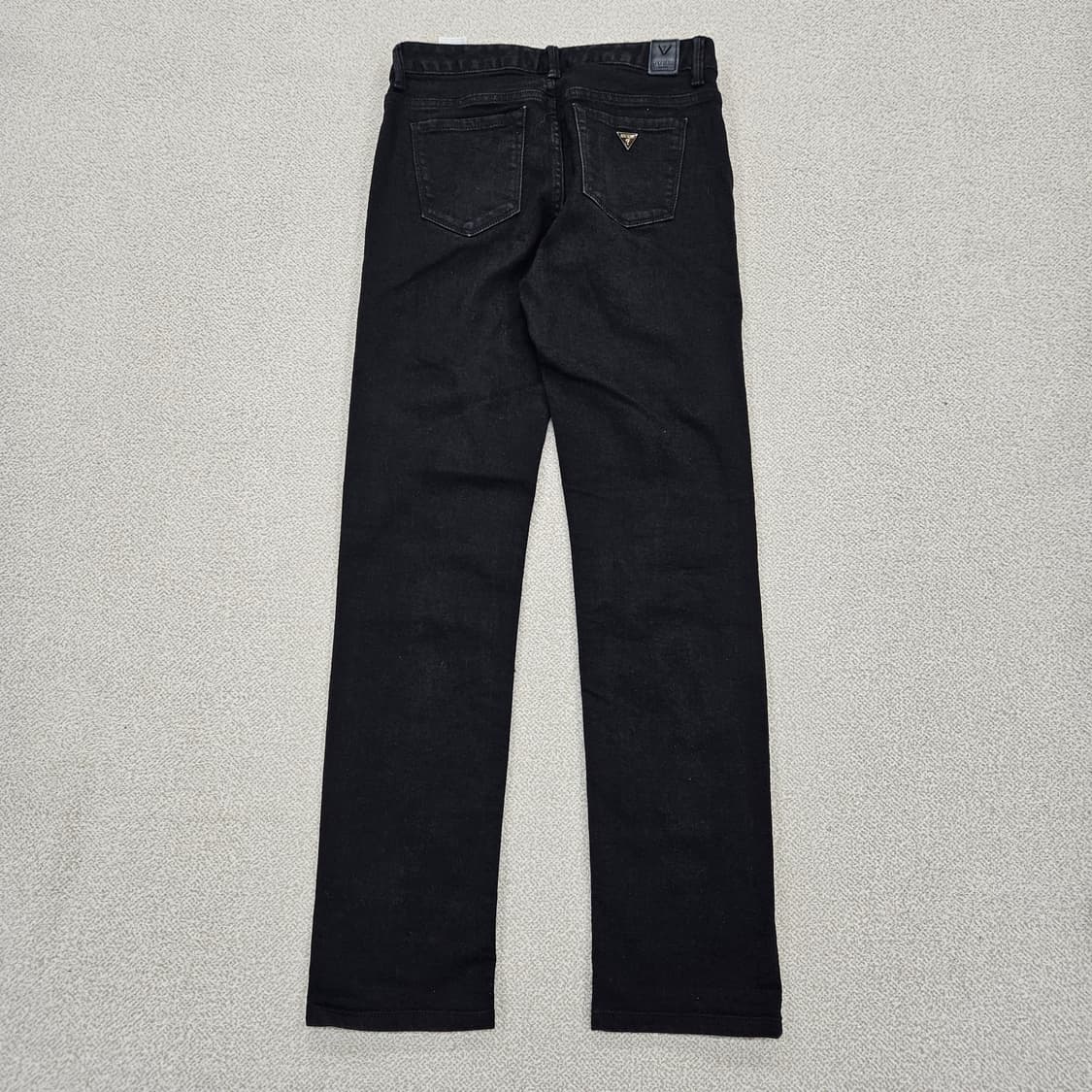 [26] 게스 슬림 블랙 흑청 데님 팬츠 1204JM1 상품이미지4