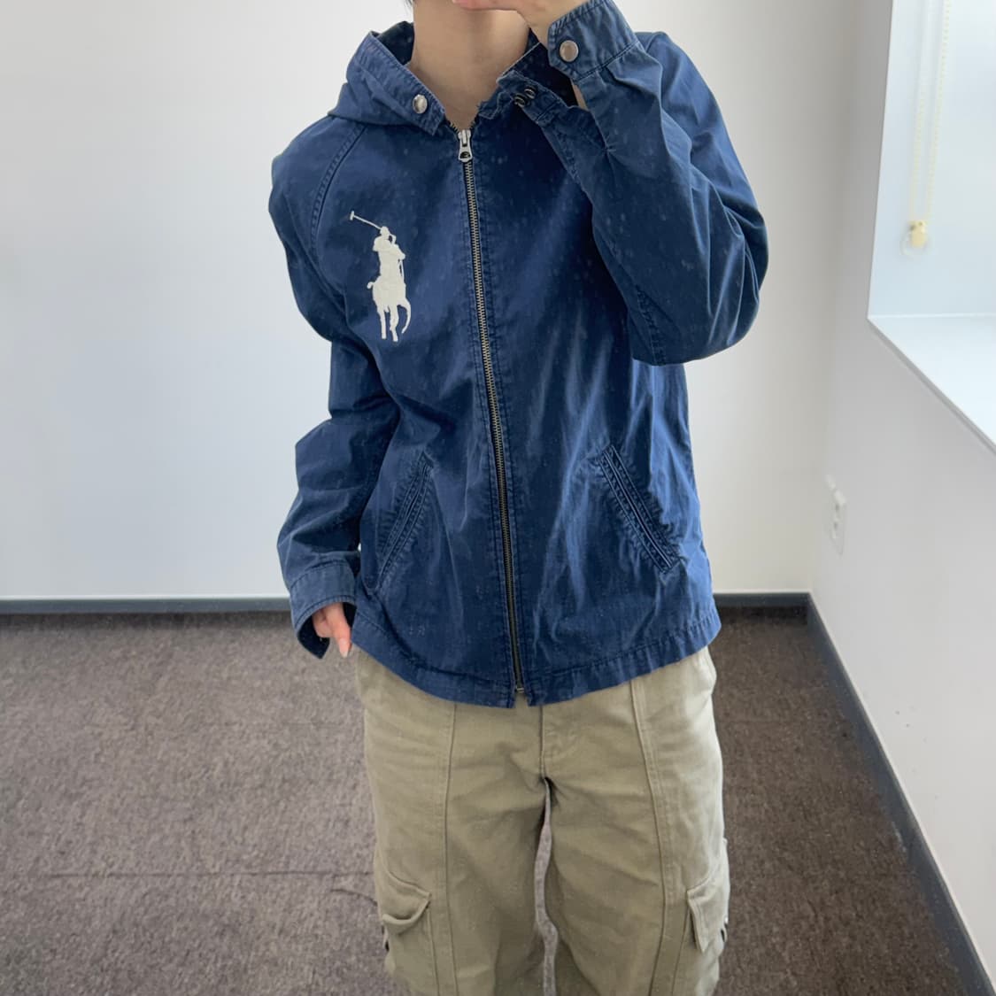 Polo 폴로 빅포니 네이비 후드집업 상품이미지2