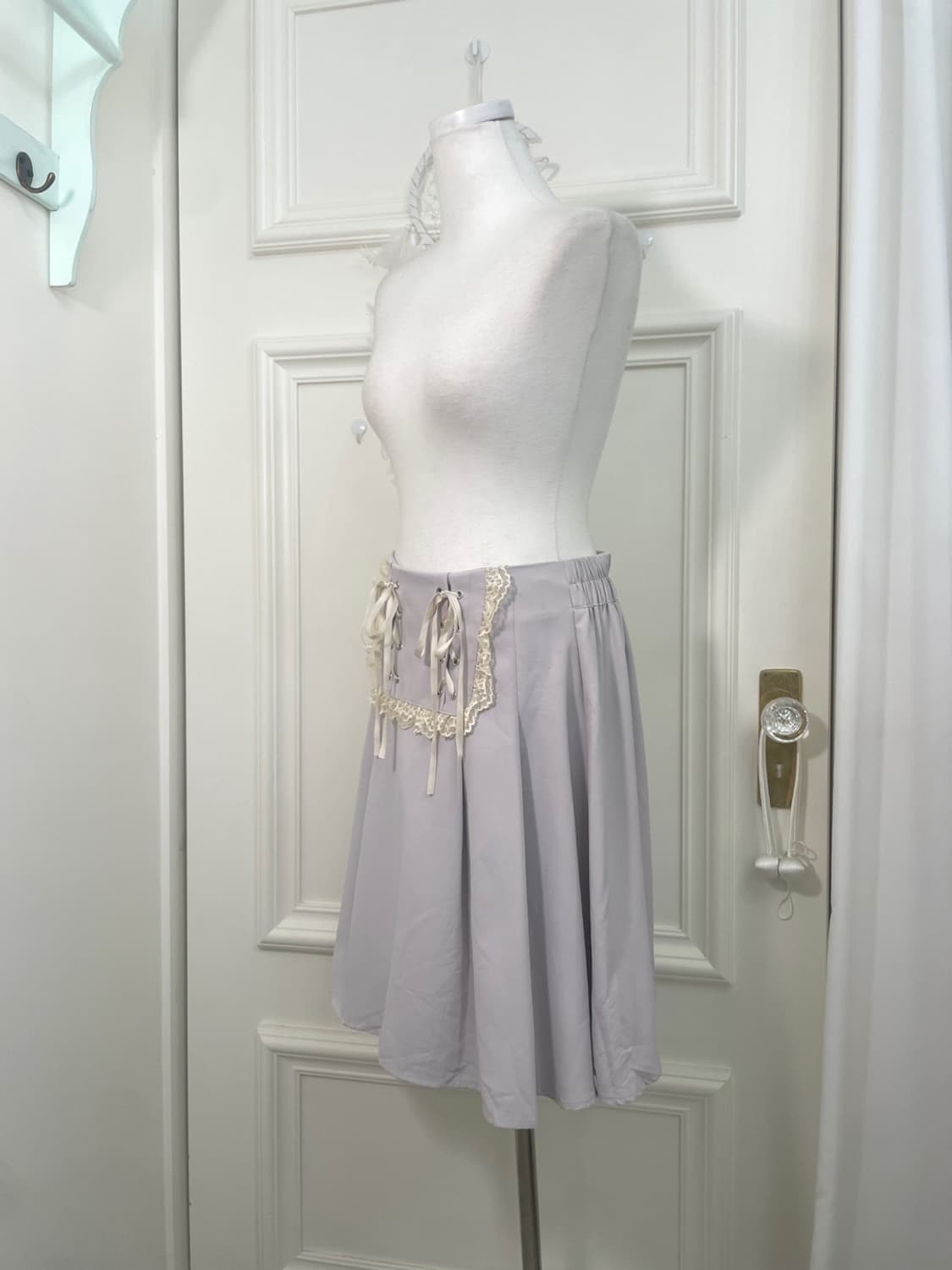 mute lavender lace trim back banding mid 상품이미지2
