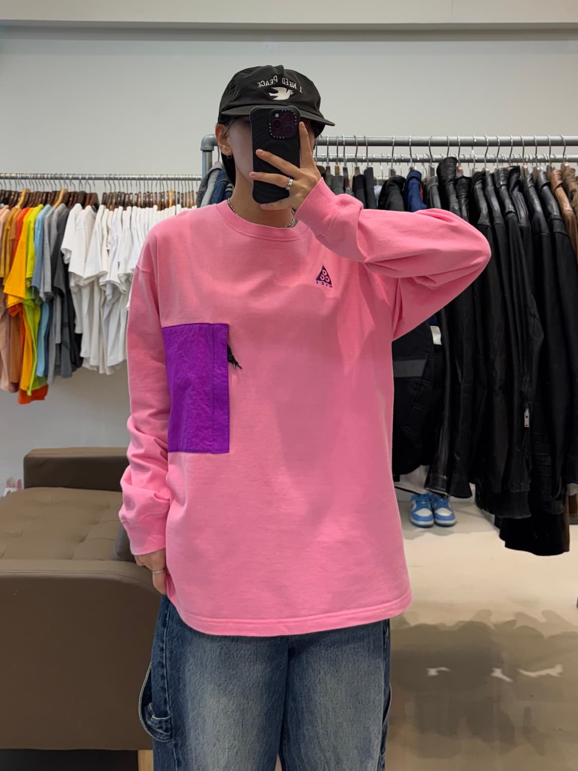 나이키 ACG 포켓 롱슬리브 핑크 상품이미지5