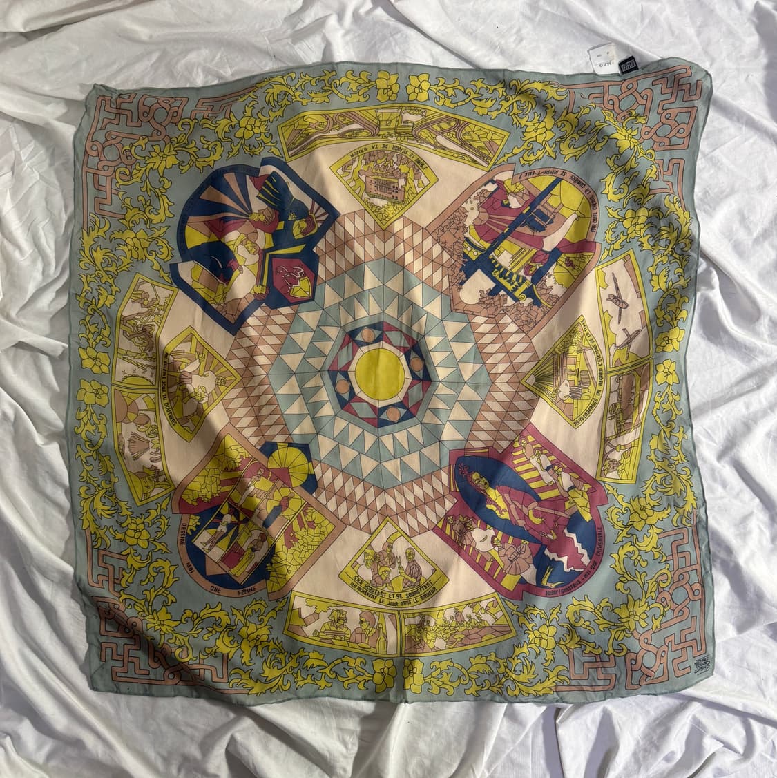 마리떼프랑소와저버 바로크 패턴 실크 스카프 상품이미지2